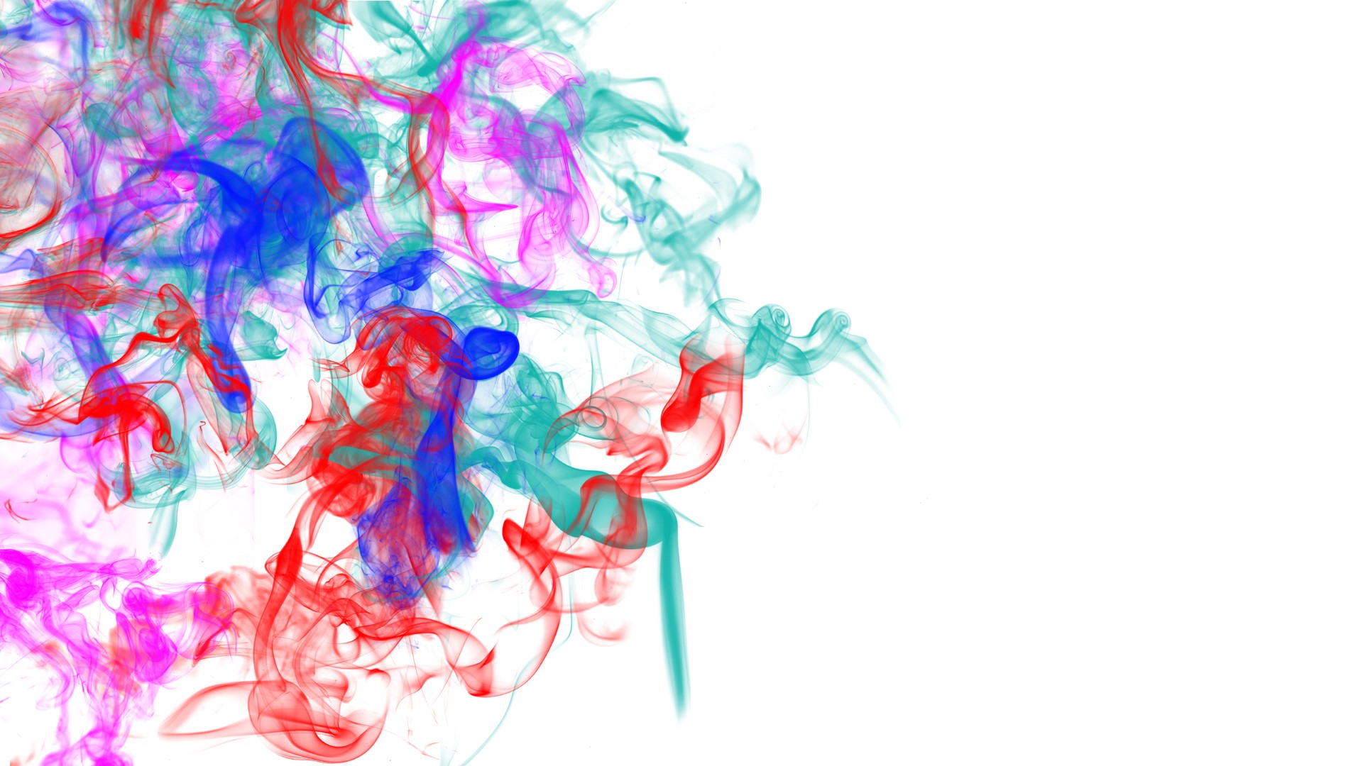 Colorful smoke abstract art HD Wallpaper