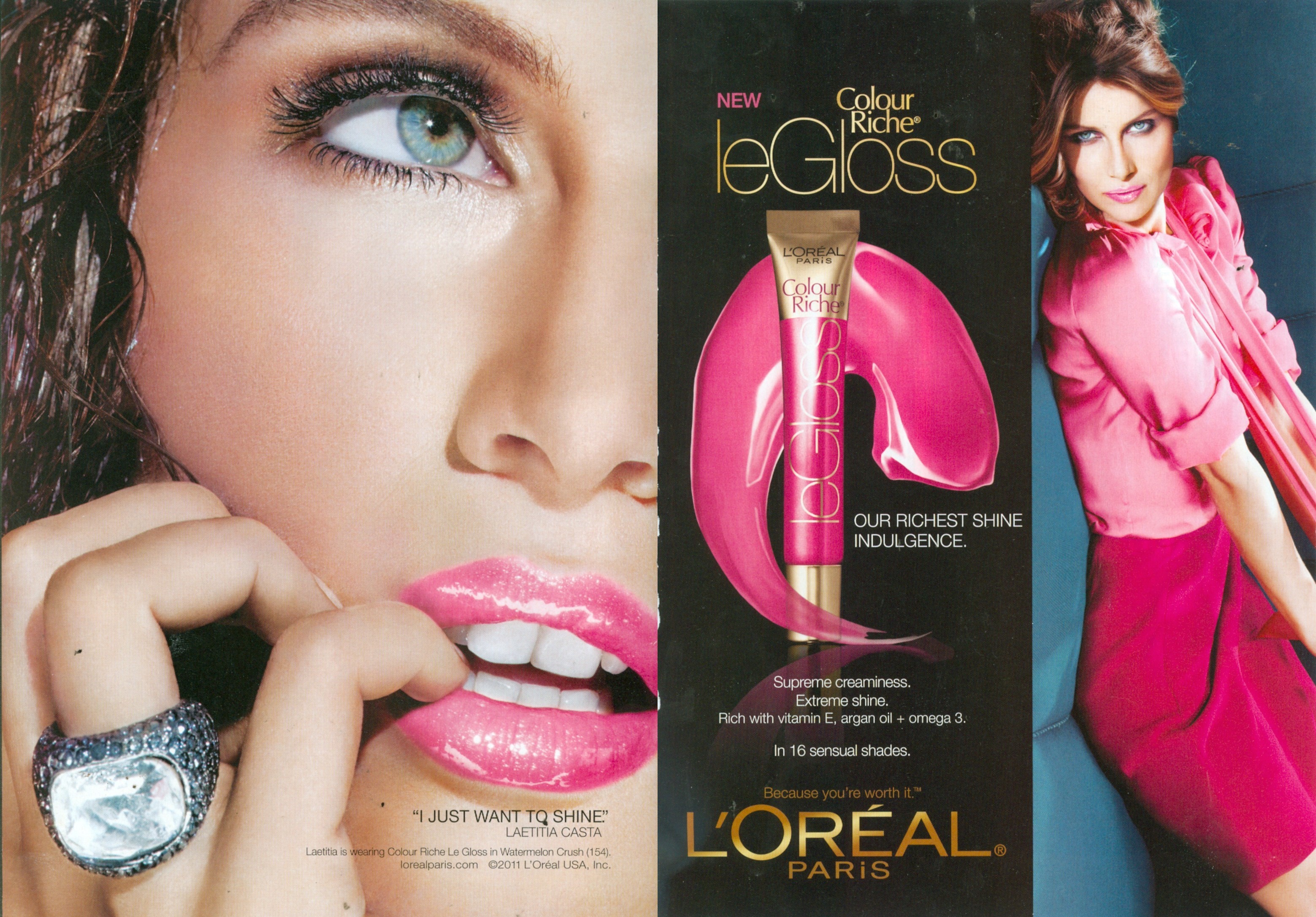 L'Oréal Colour Riche Le Gloss Advertisement HD Wallpaper