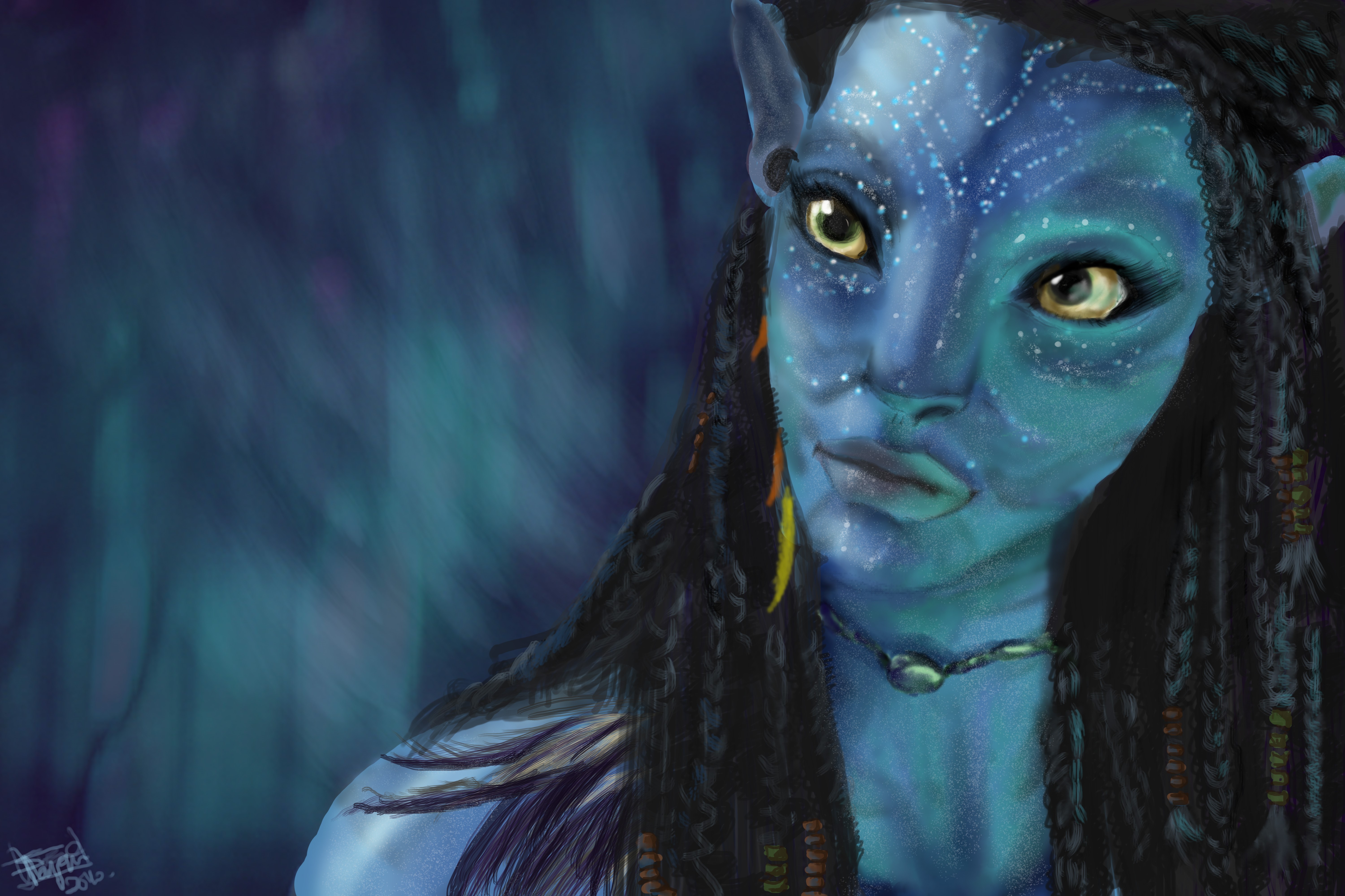 Avatar character portrait HD Wallpaper