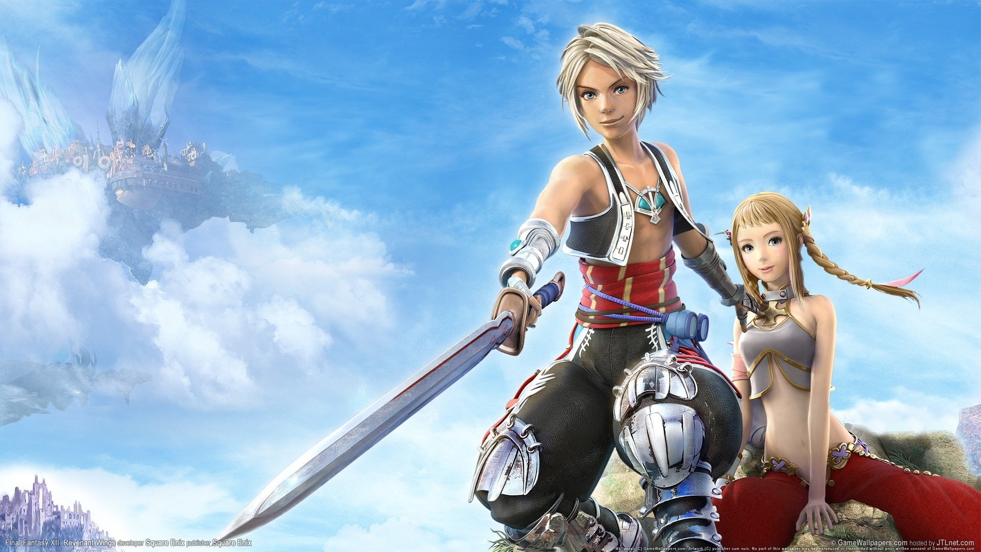 Vaan and Penelo from Final Fantasy XII: Revenant Wings HD Wallpaper