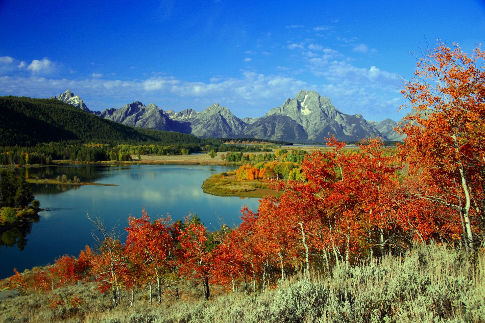 Grand Teton National Park in Autumn HD Wallpaper