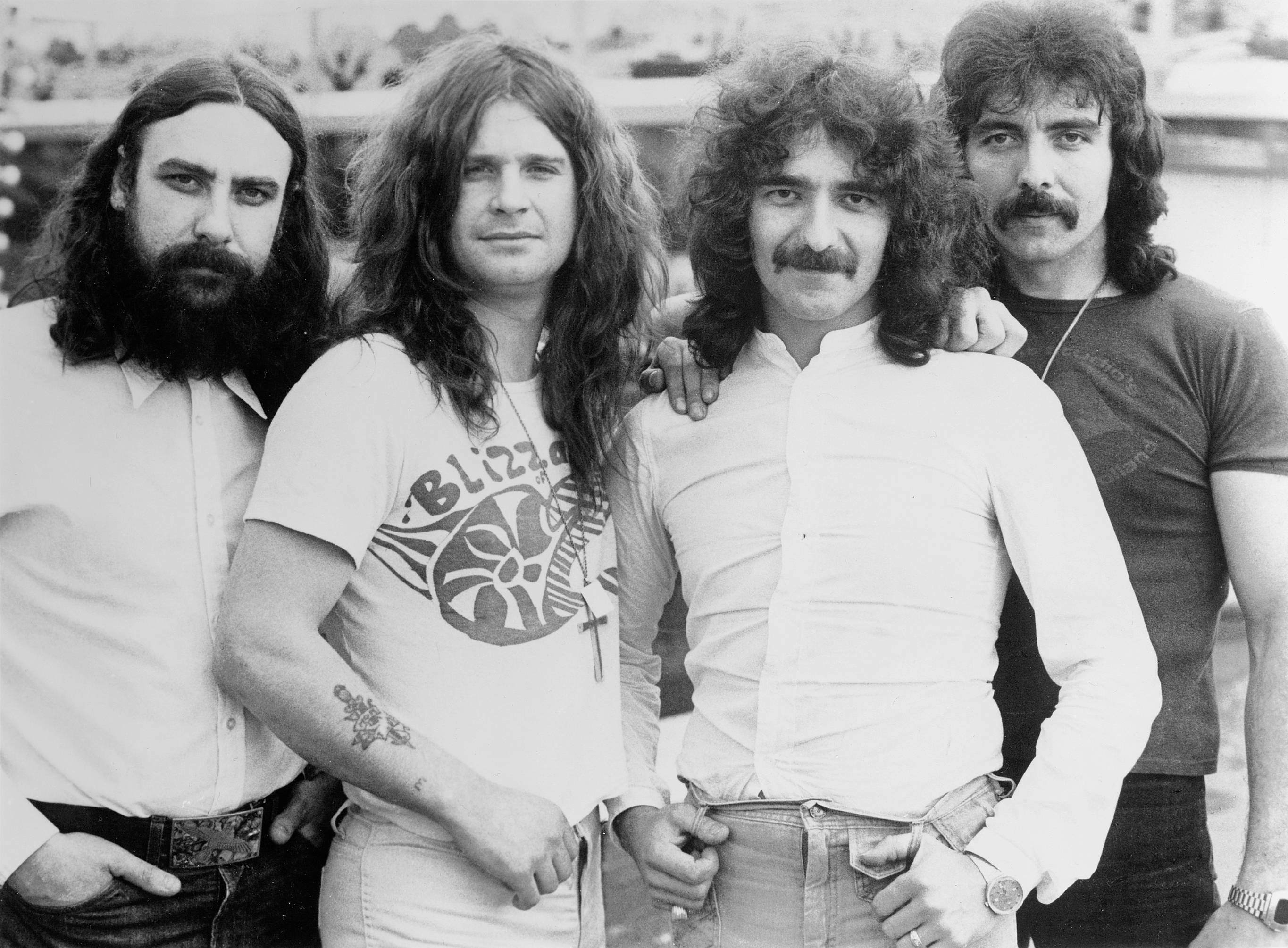 Black Sabbath band members posing HD Wallpaper