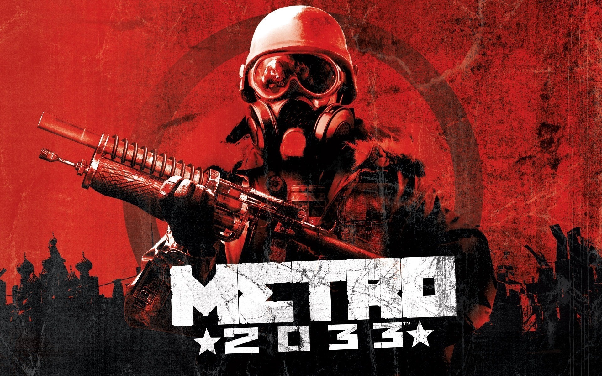 Metro 2033 soldier with gas mask and rifle HD Wallpaper