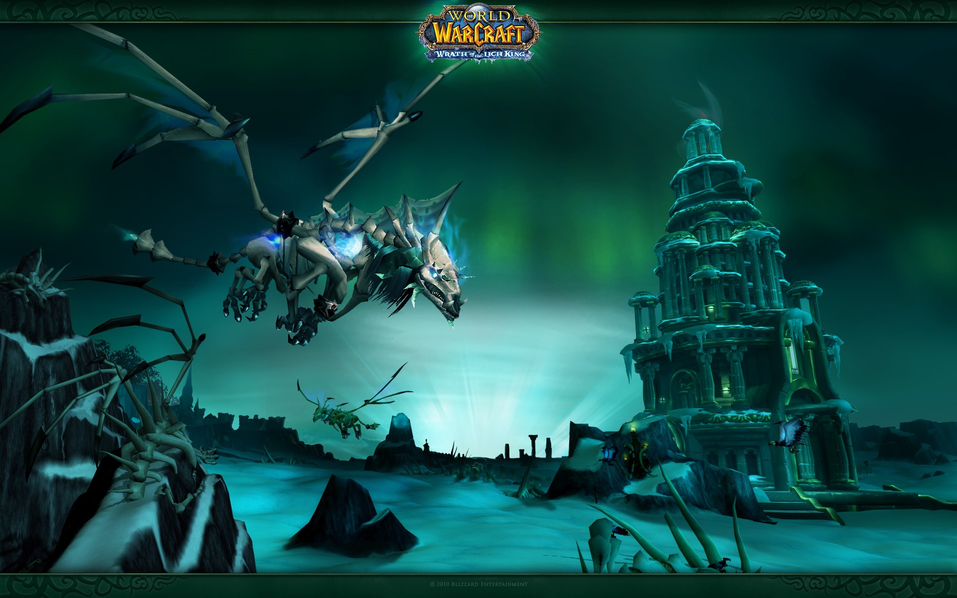 World of Warcraft Wrath of the Lich King Dragon HD Wallpaper