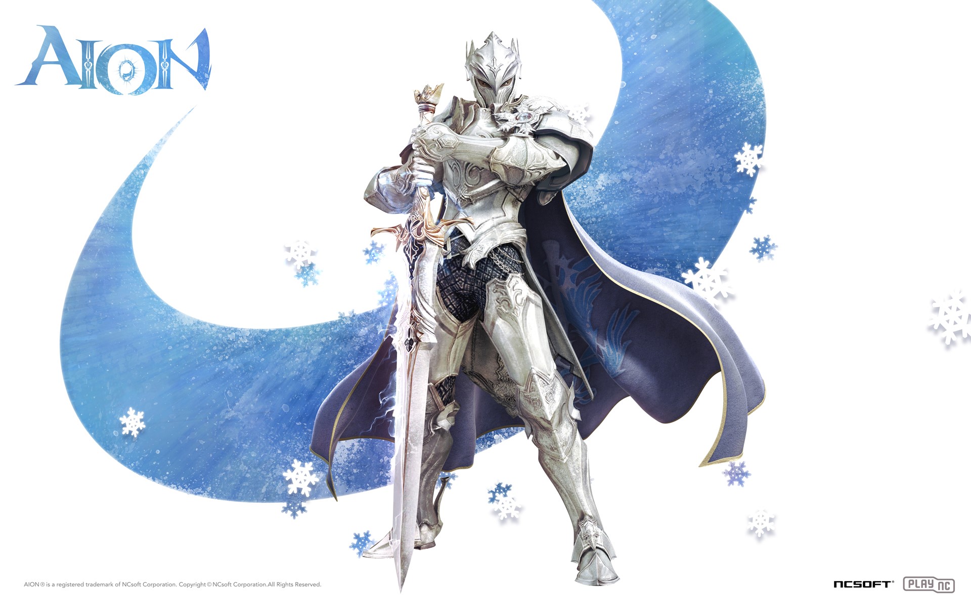 Aion: Tower of Eternity Knight with Sword HD Wallpaper