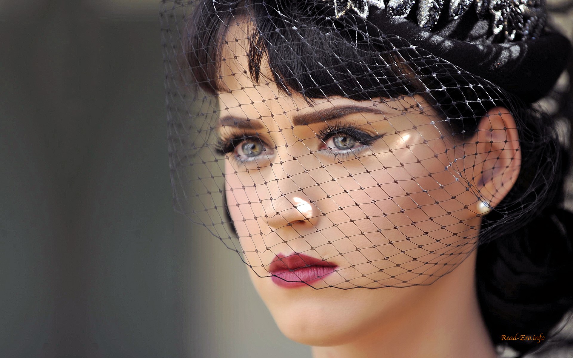 Katy Perry wearing a black veil HD Wallpaper