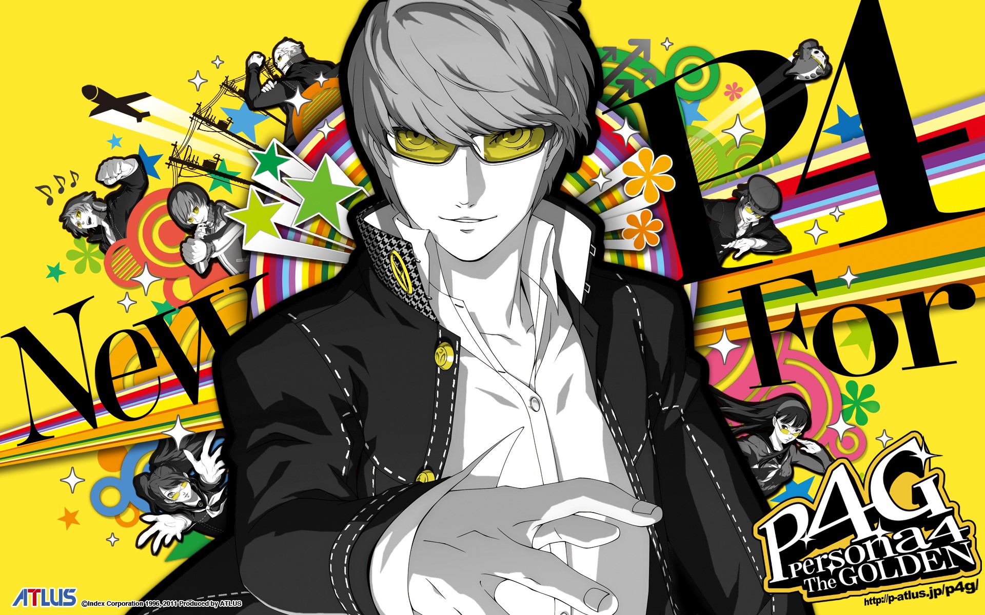 Yu Narukami from Persona 4 Golden HD Wallpaper
