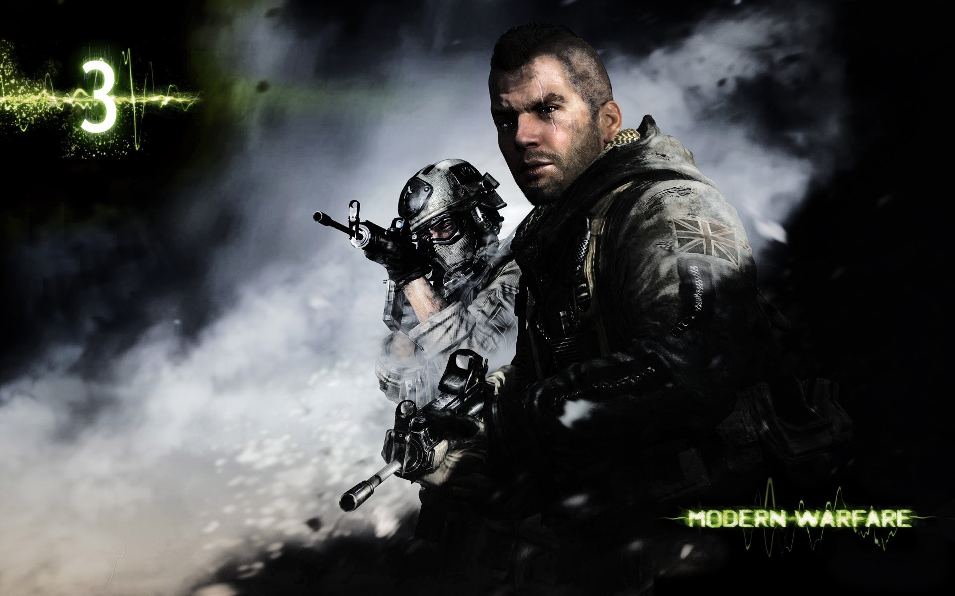 Captain Price and Ghost from Call of Duty: Modern Warfare 3 HD Wallpaper