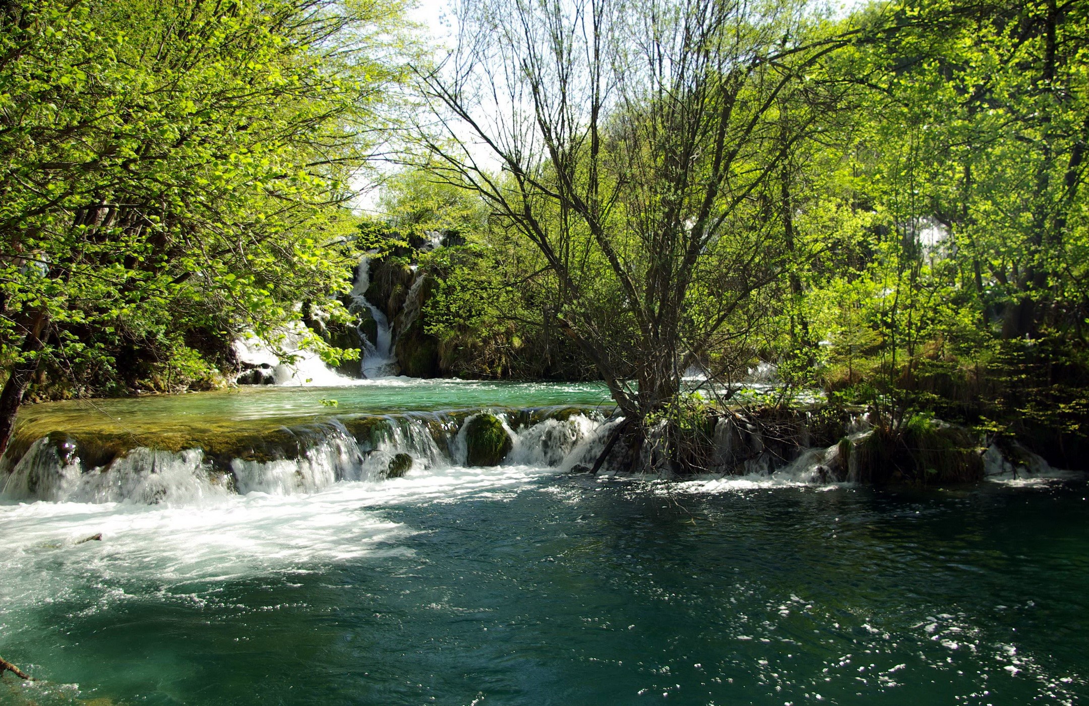 Waterfalls in Plitvice Lakes National Park, Croatia HD Wallpaper