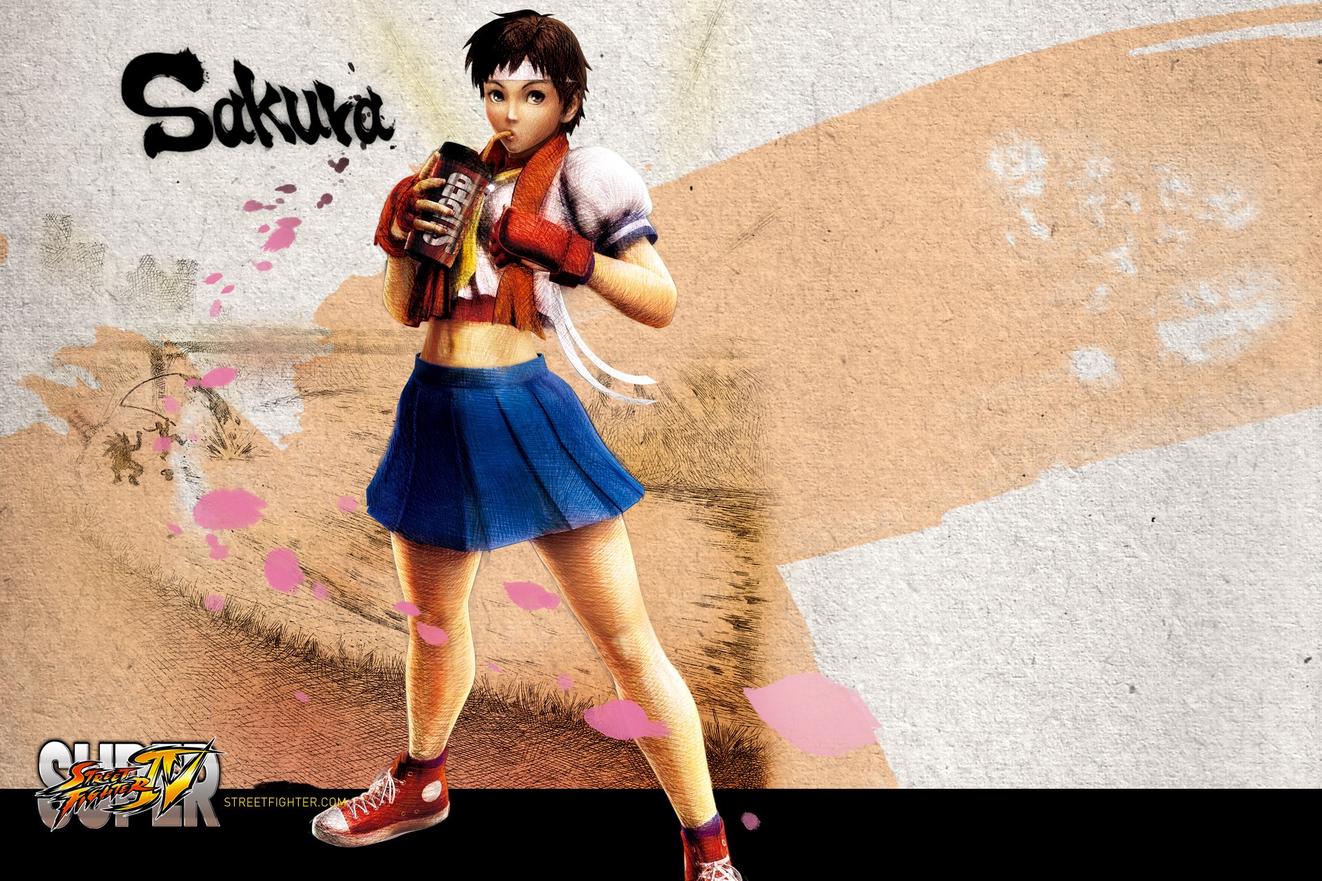 Sakura from Street Fighter IV HD Wallpaper
