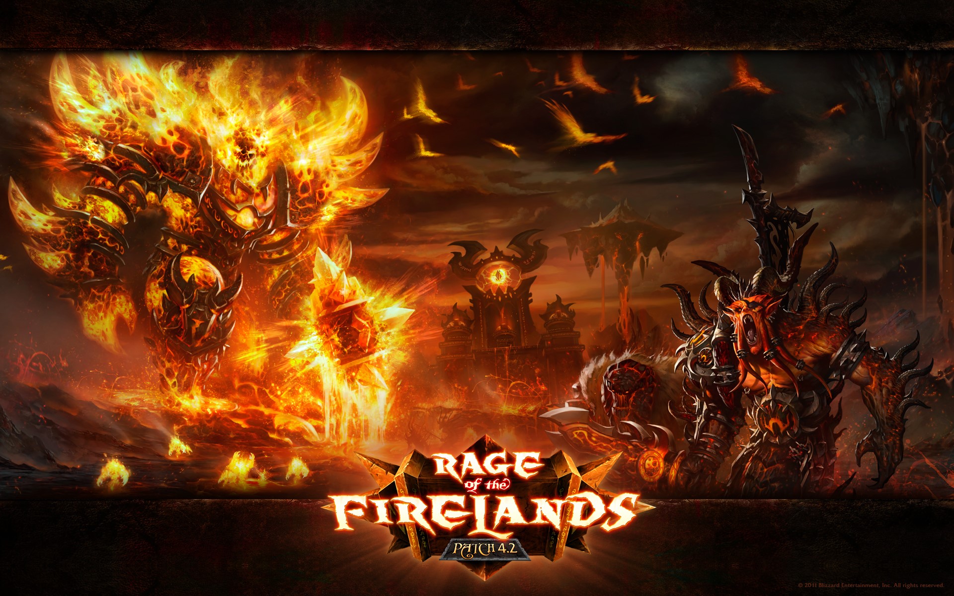 Rage of the Firelands Patch 4.2 World of WarCraft HD Wallpaper