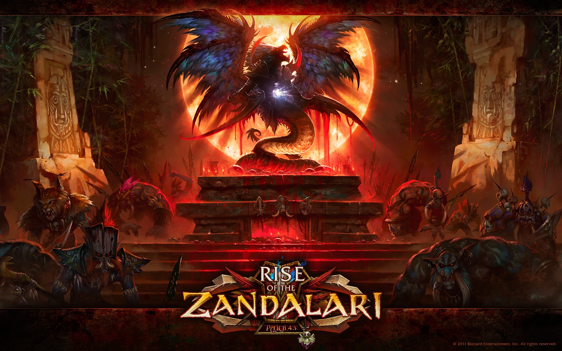 Rise of the Zandalari Patch 4.1 World of WarCraft HD Wallpaper