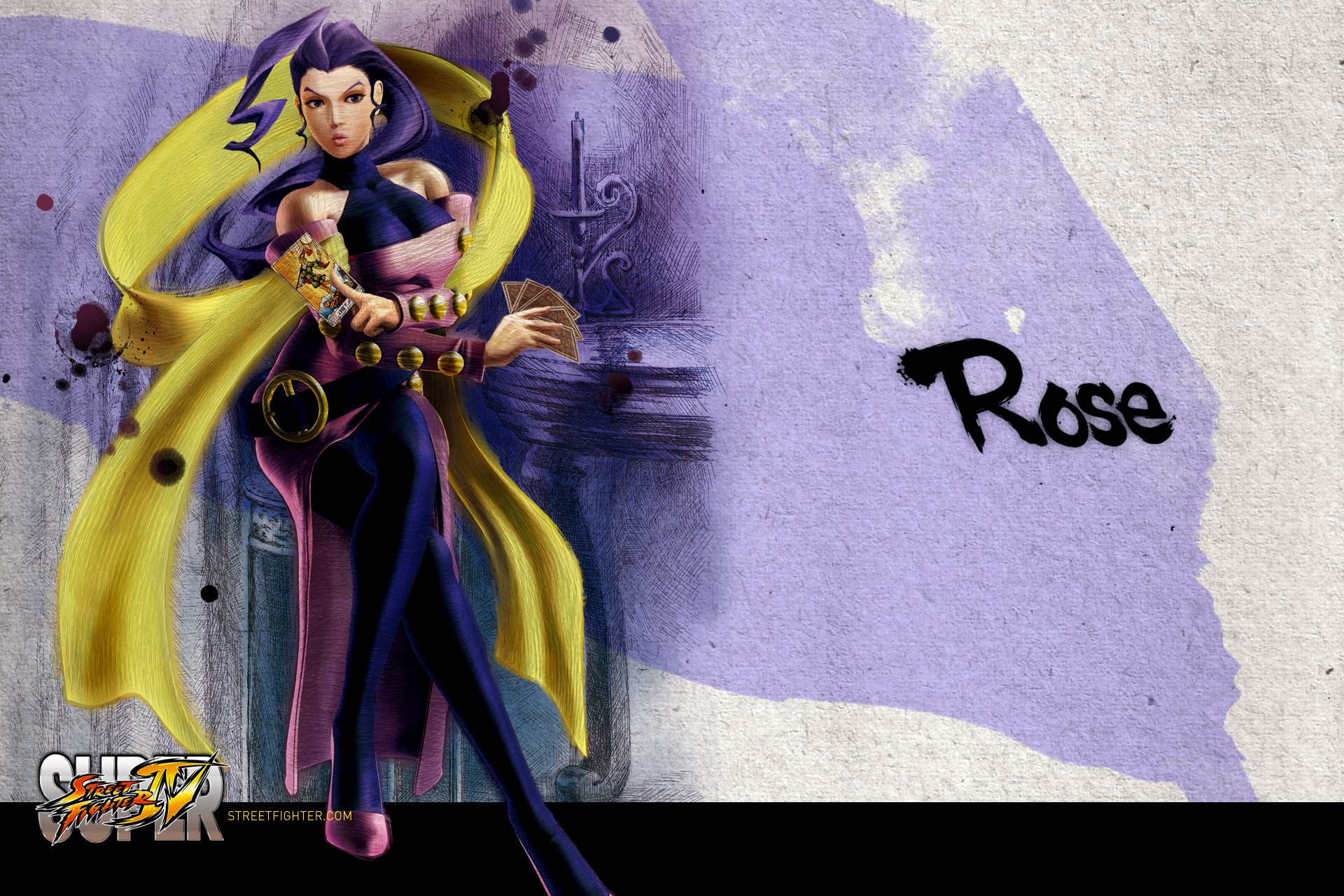 Rose from Street Fighter IV HD Wallpaper