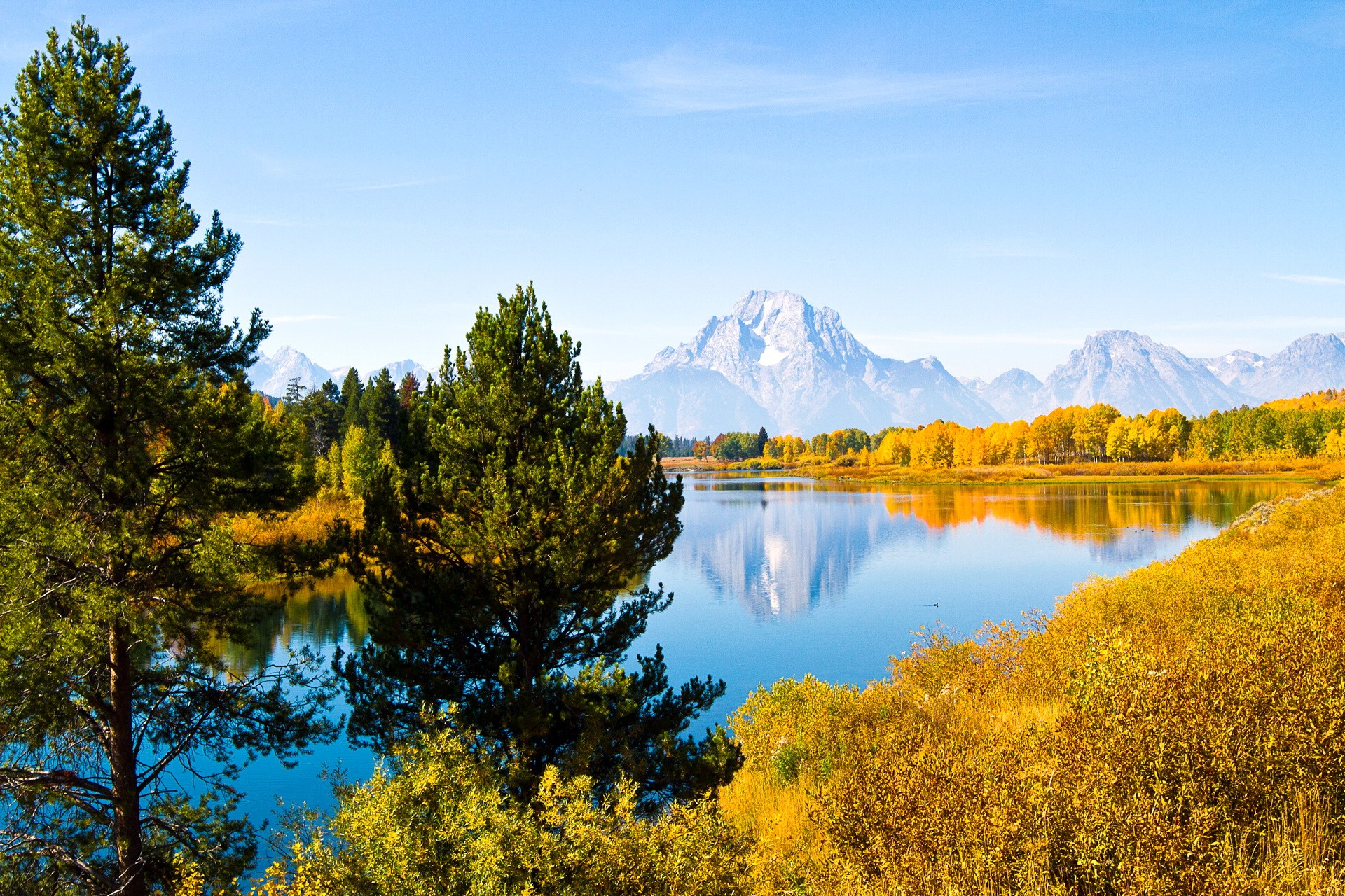 Grand Teton National Park Wyoming in Autumn HD Wallpaper