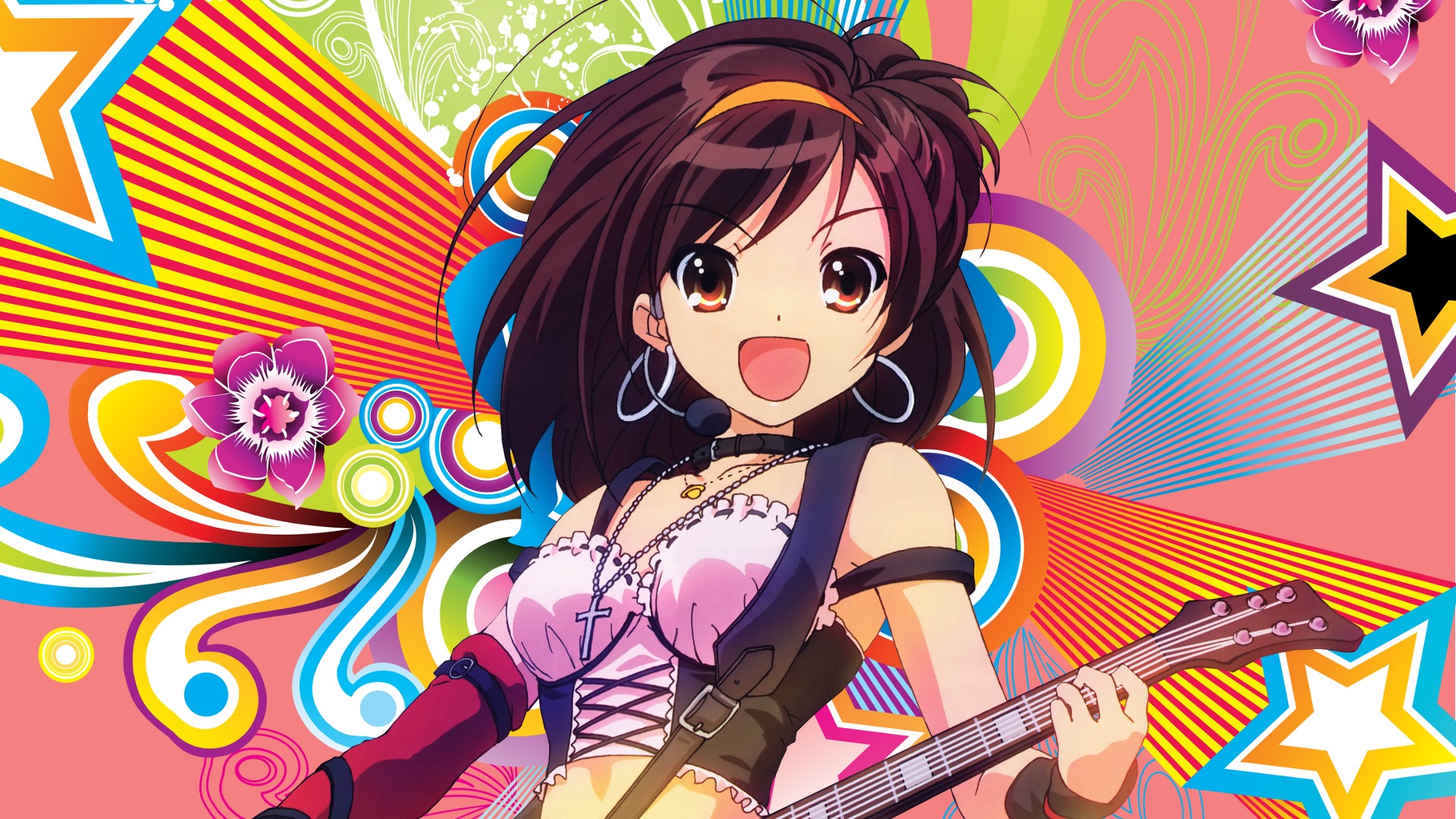 Haruhi Suzumiya from The Melancholy of Haruhi Suzumiya HD Wallpaper