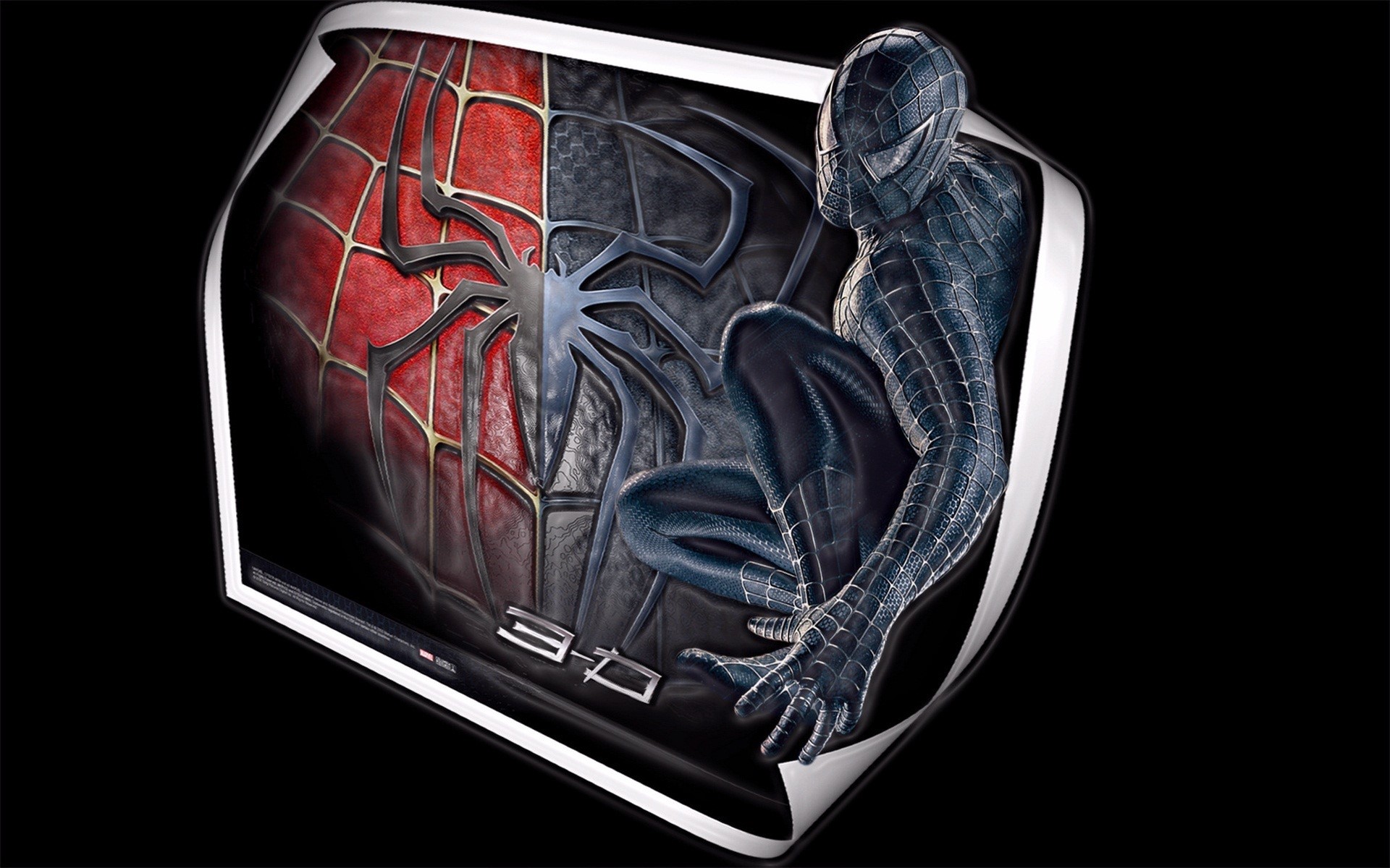 Spider-Man in Black Suit HD Wallpaper