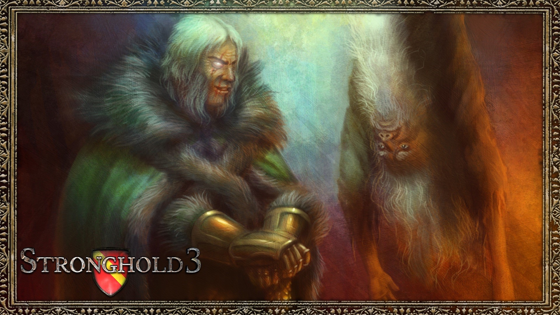 Stronghold 3 game art with two figures HD Wallpaper