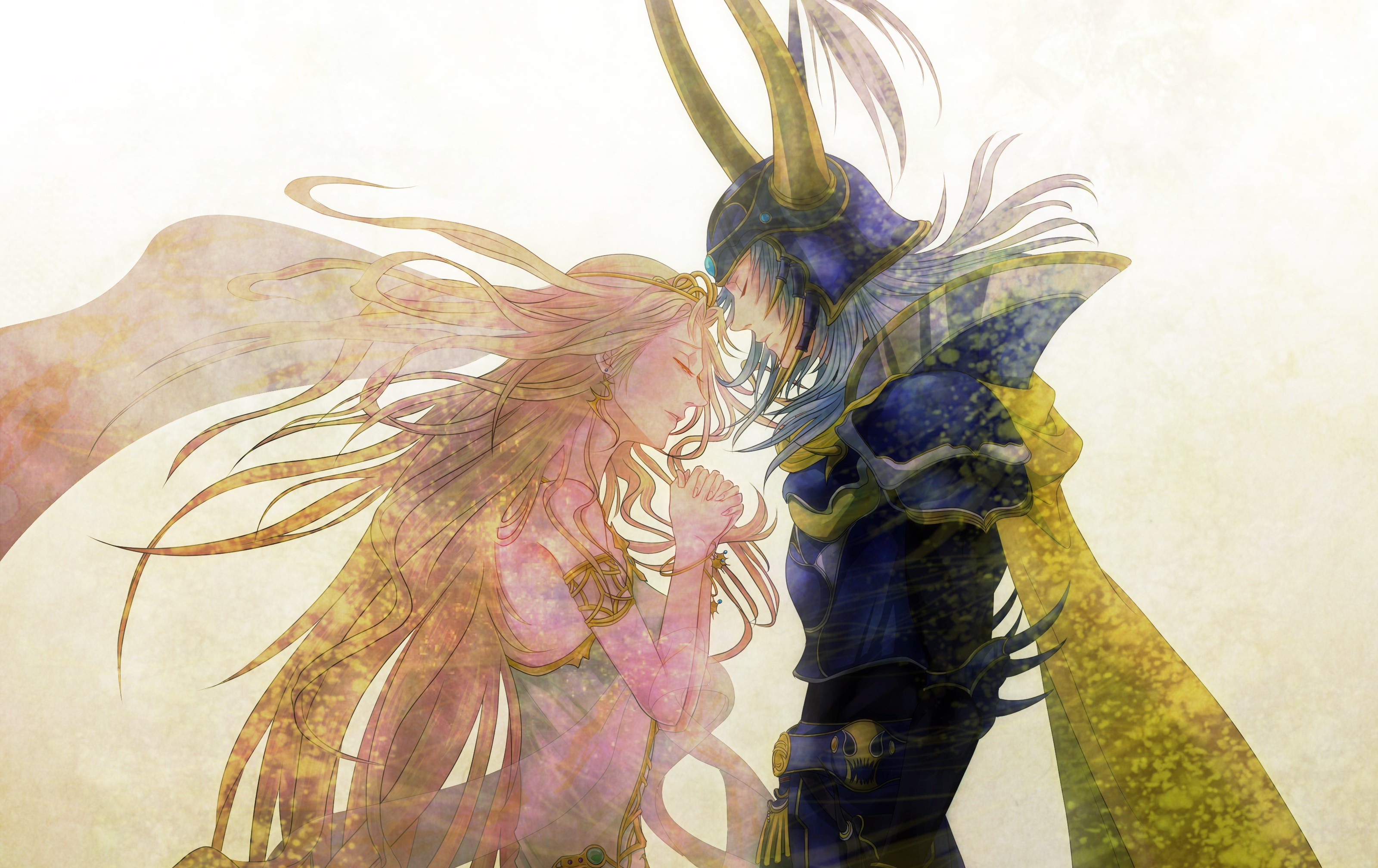 Warrior of Light and Princess Sarah from Final Fantasy HD Wallpaper