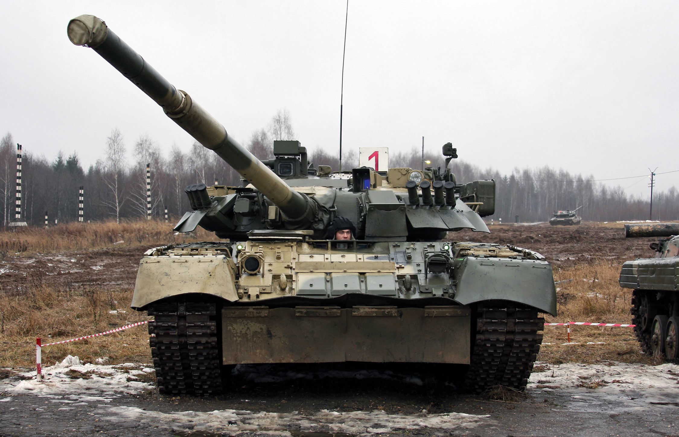 T-72B3 Tank with Crew Member HD Wallpaper
