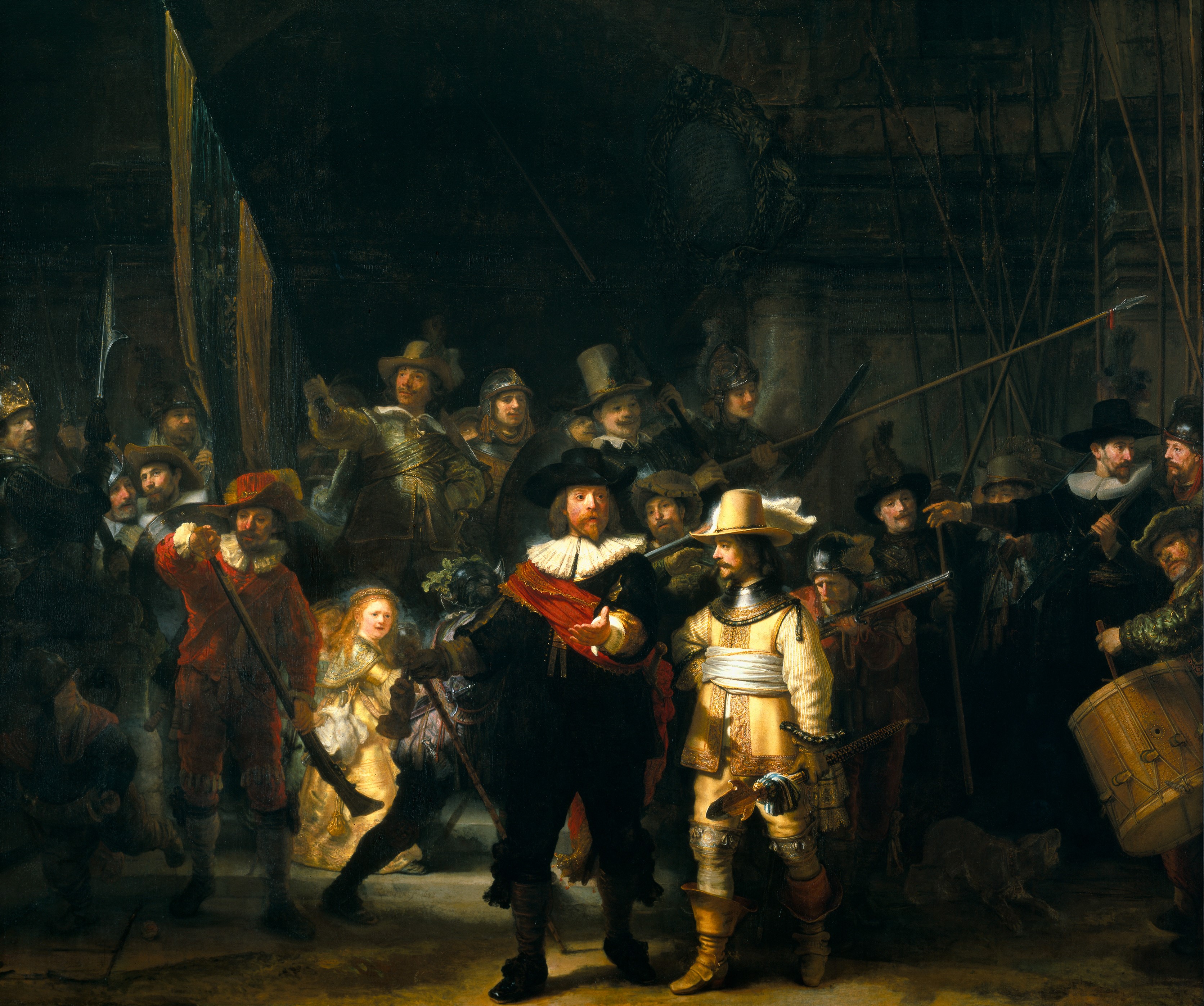 The Night Watch by Rembrandt HD Wallpaper