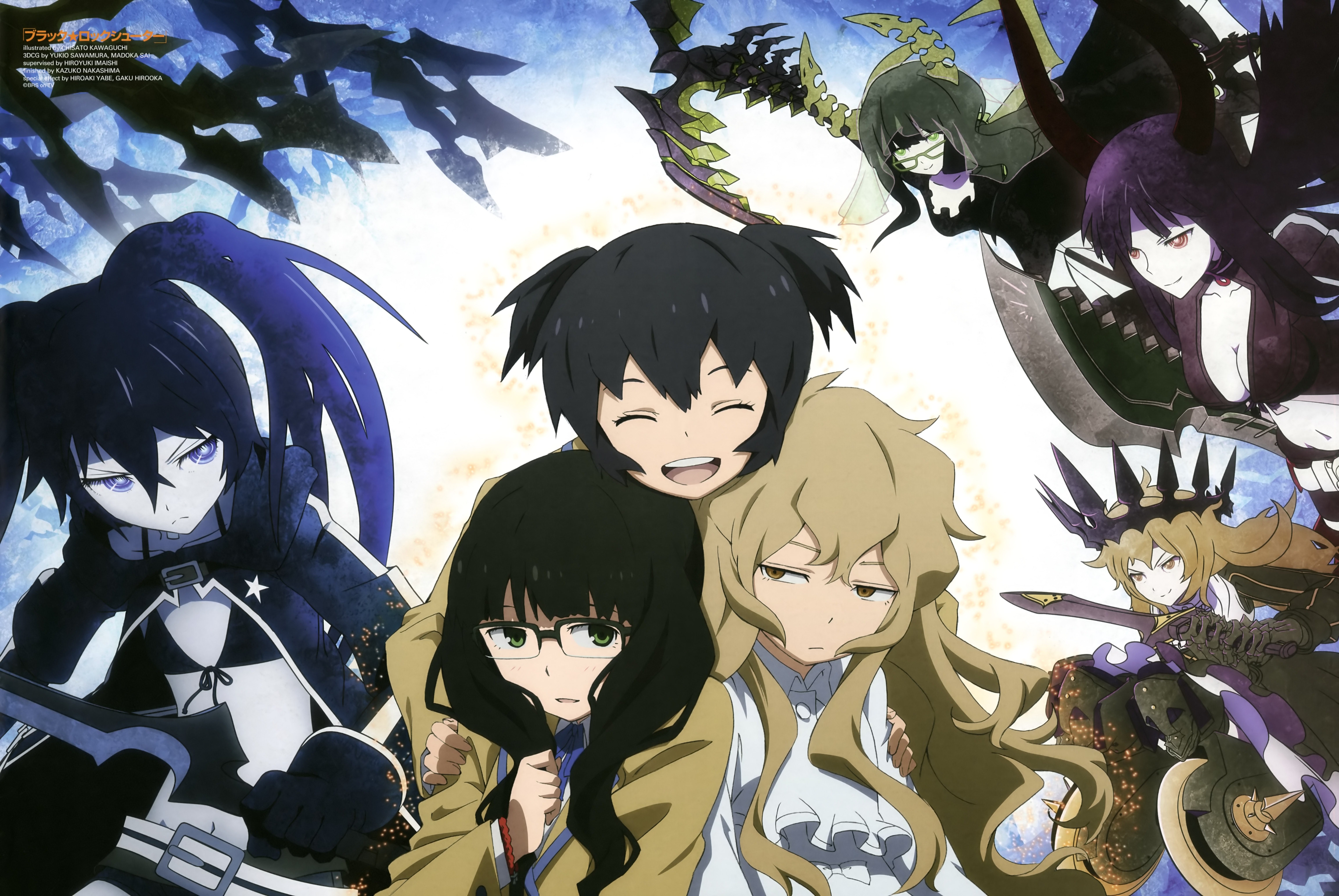 Black Rock Shooter characters HD Wallpaper