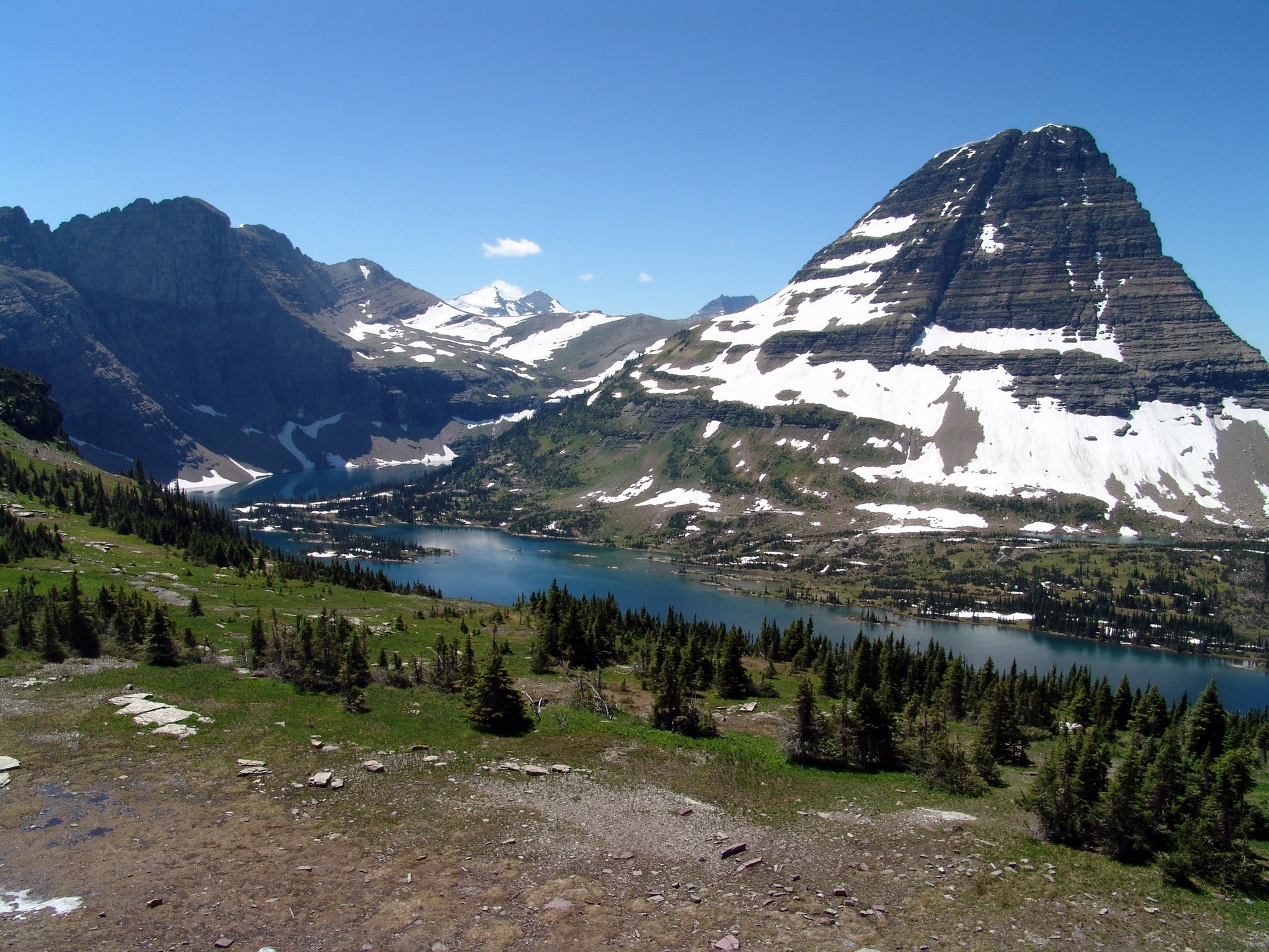 Hidden Lake in Glacier National Park, Montana HD Wallpaper