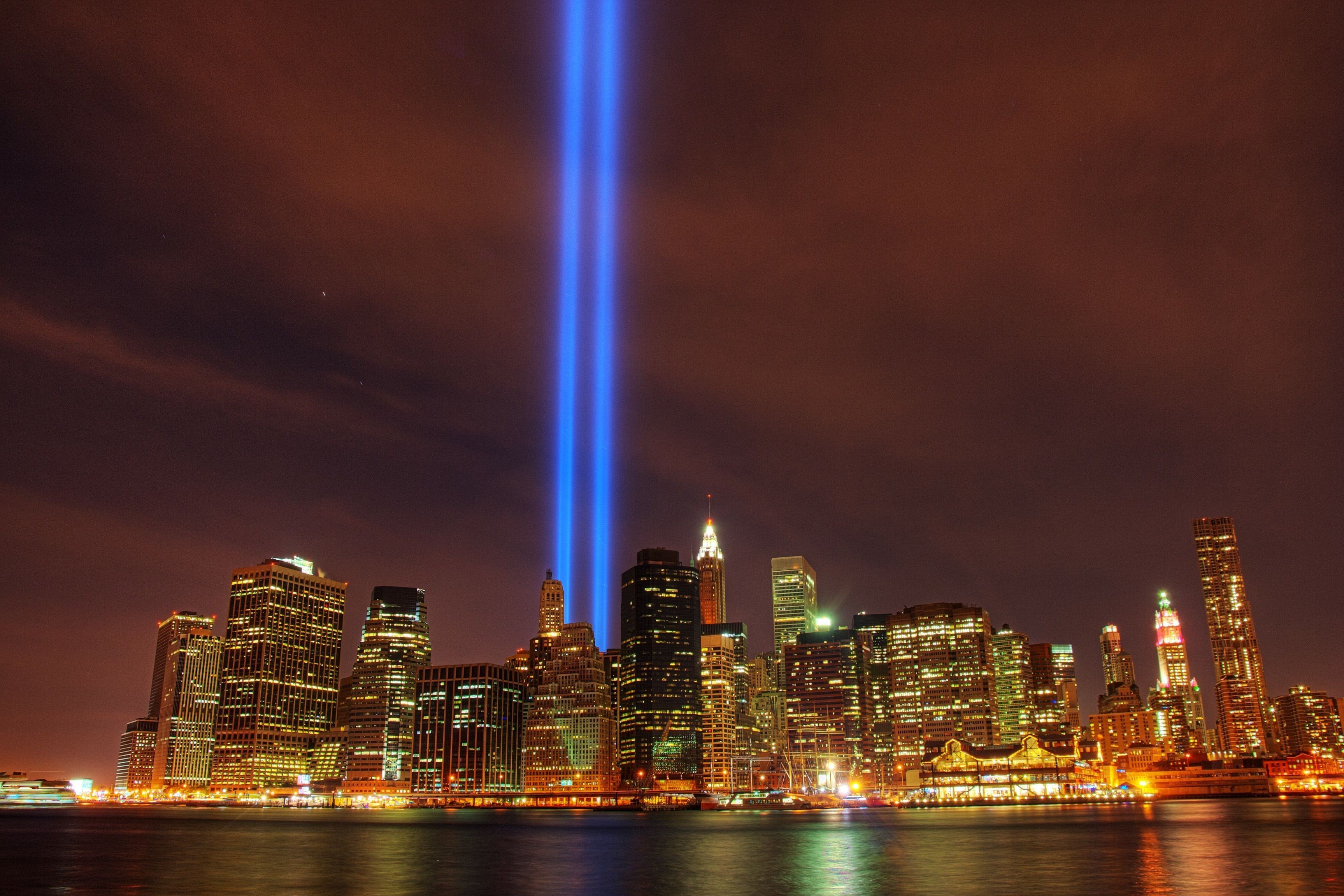 Tribute in Light, New York City Skyline HD Wallpaper