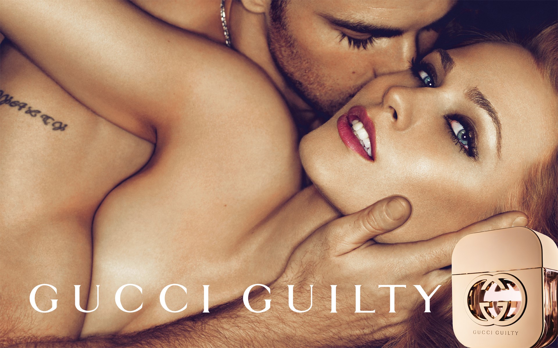 Gucci Guilty Perfume Ad HD Wallpaper