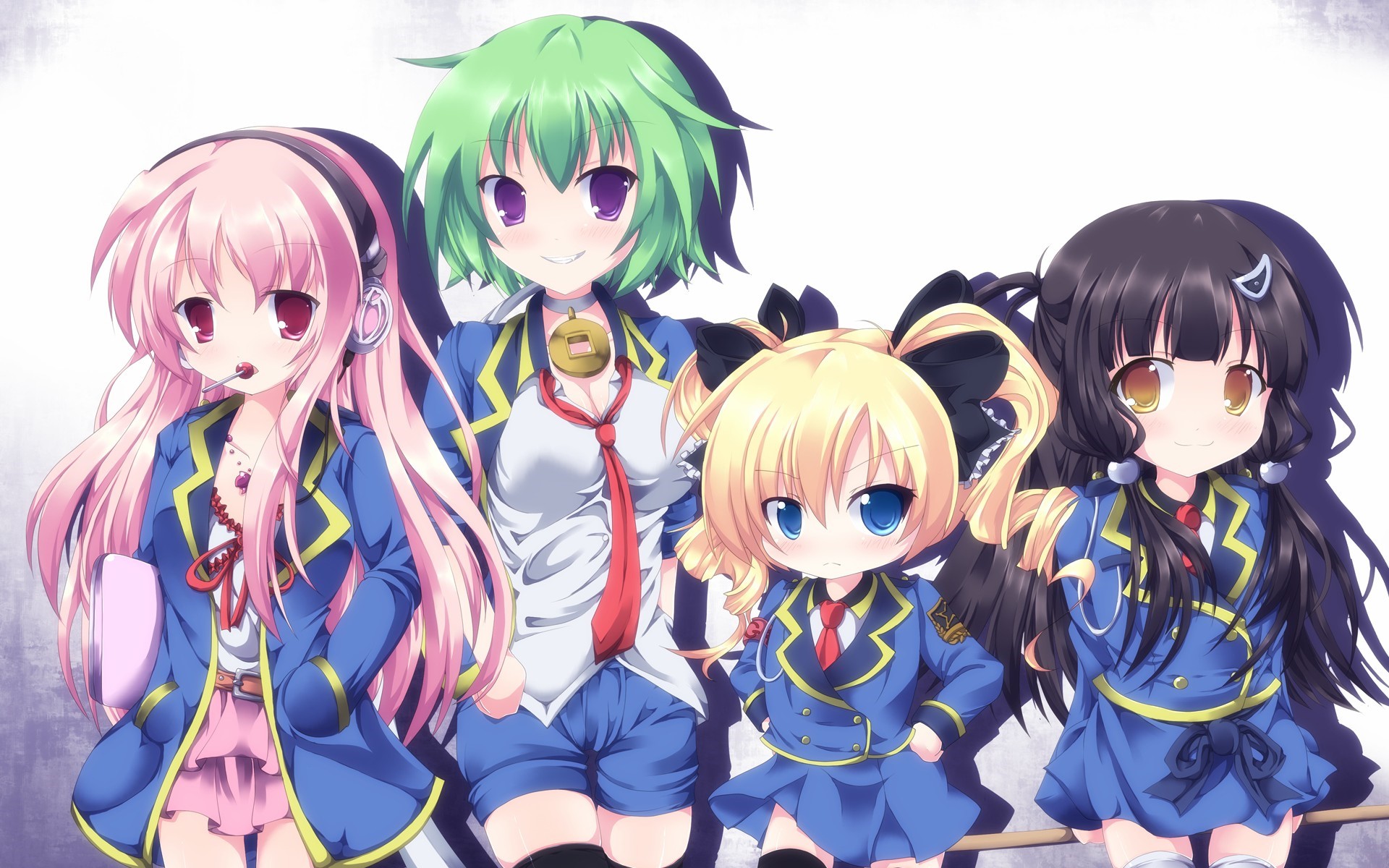 Four girls from Tantei Opera Milky Holmes HD Wallpaper