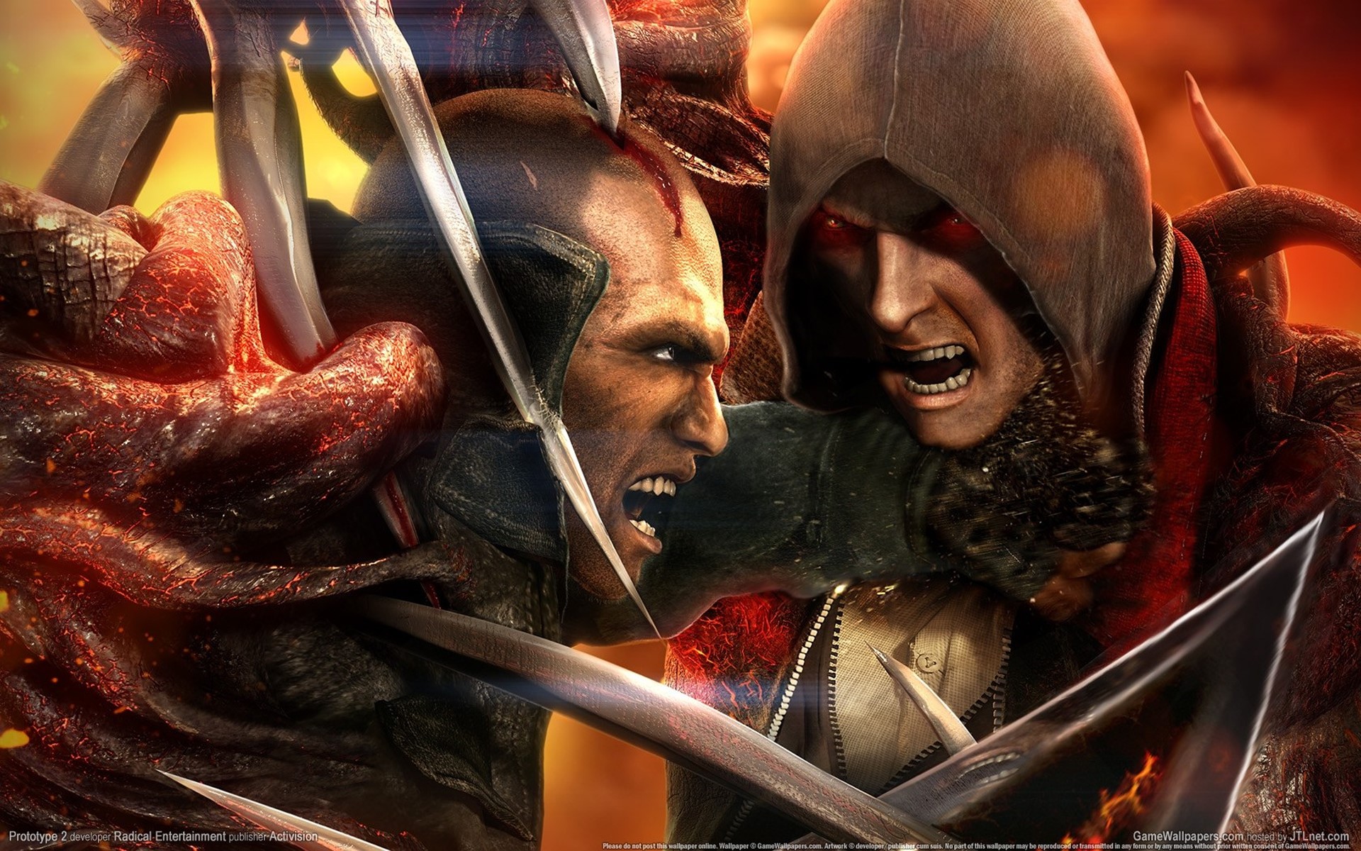 Prototype 2 Alex Mercer vs James Heller HD Wallpaper