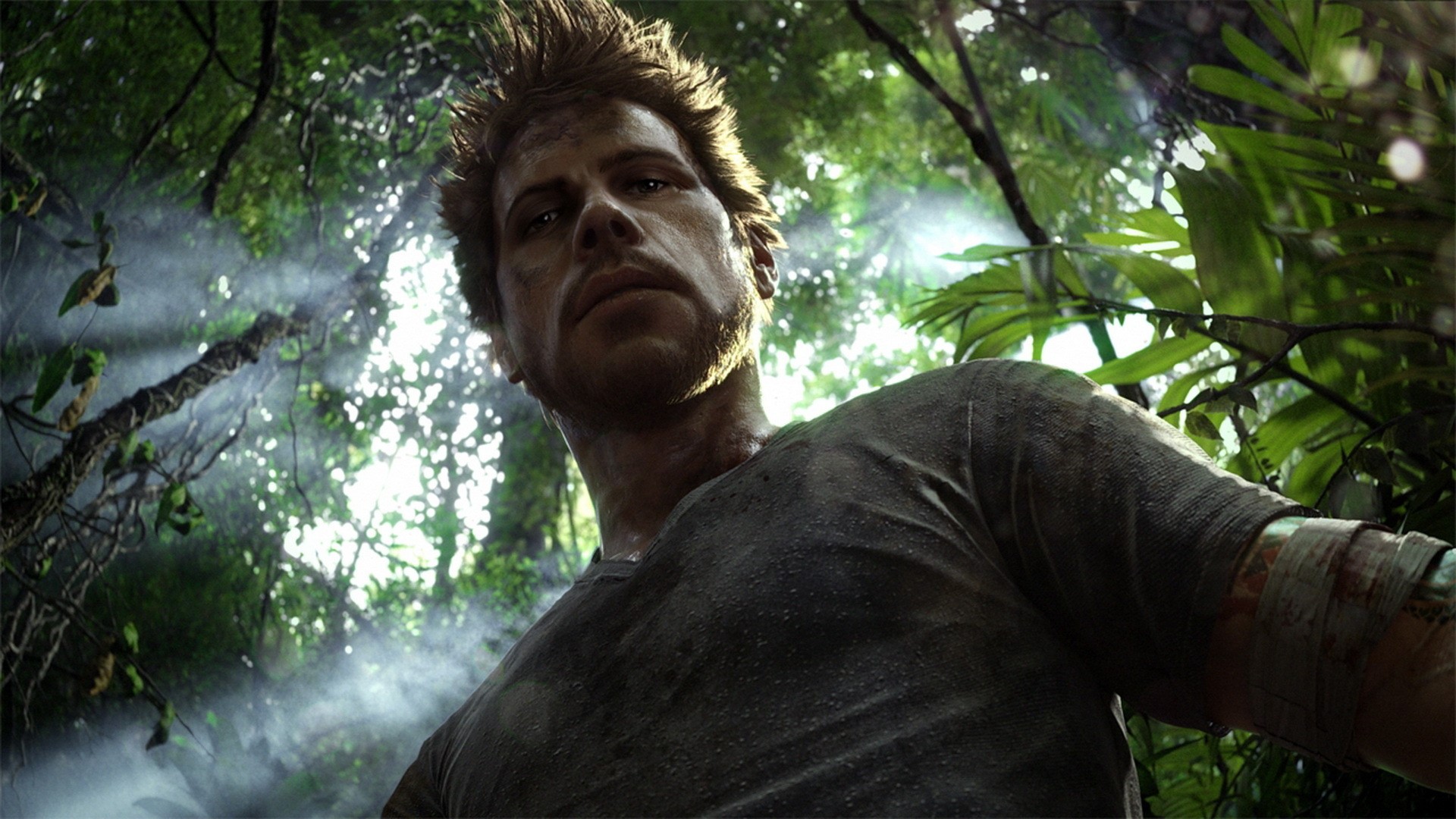 Man in jungle from Far Cry HD Wallpaper