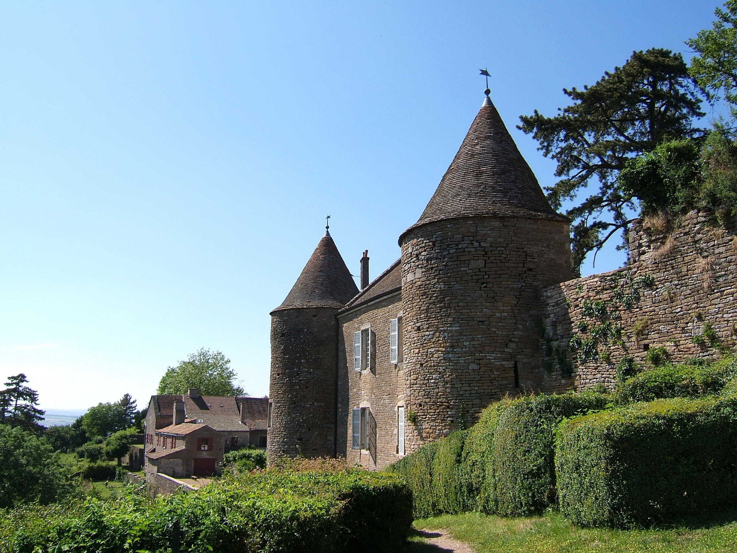 Castle Brancion France HD Wallpaper