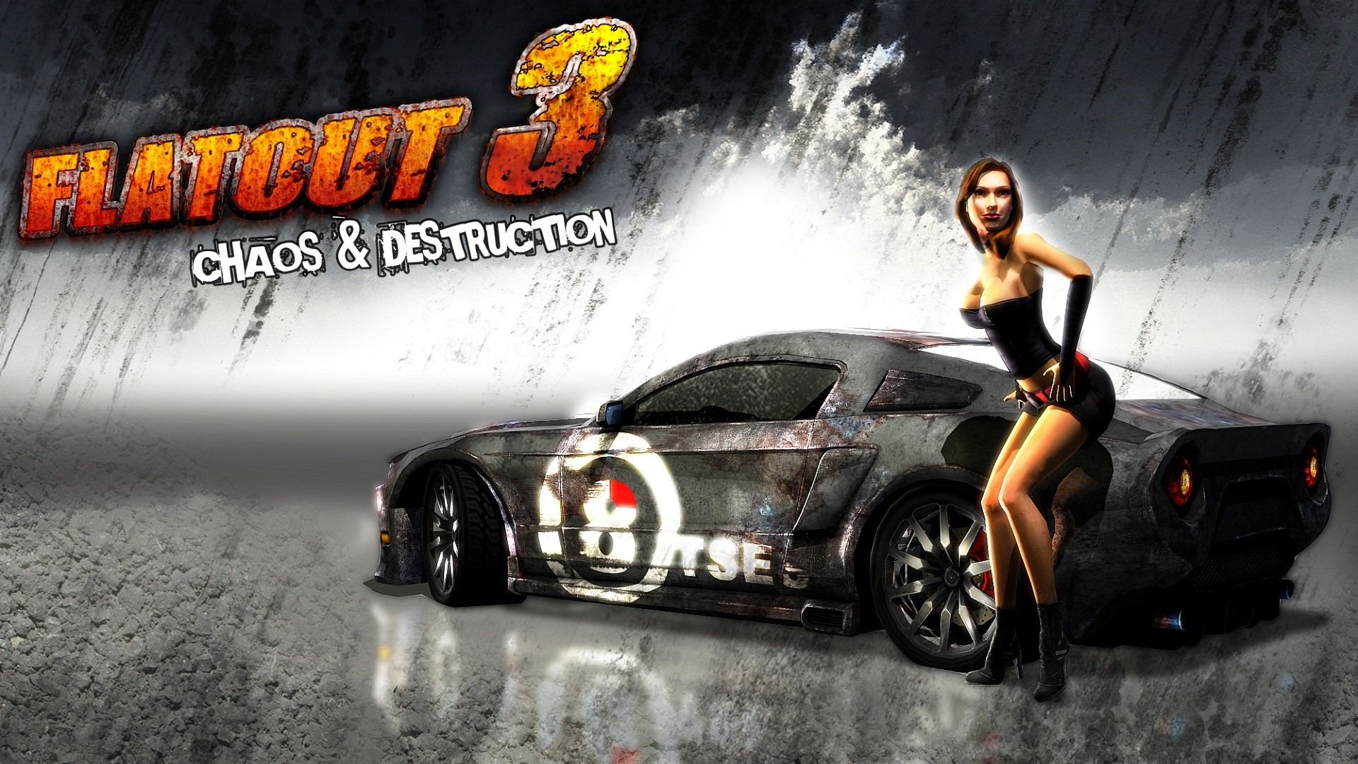 FlatOut 3 Chaos & Destruction game art HD Wallpaper