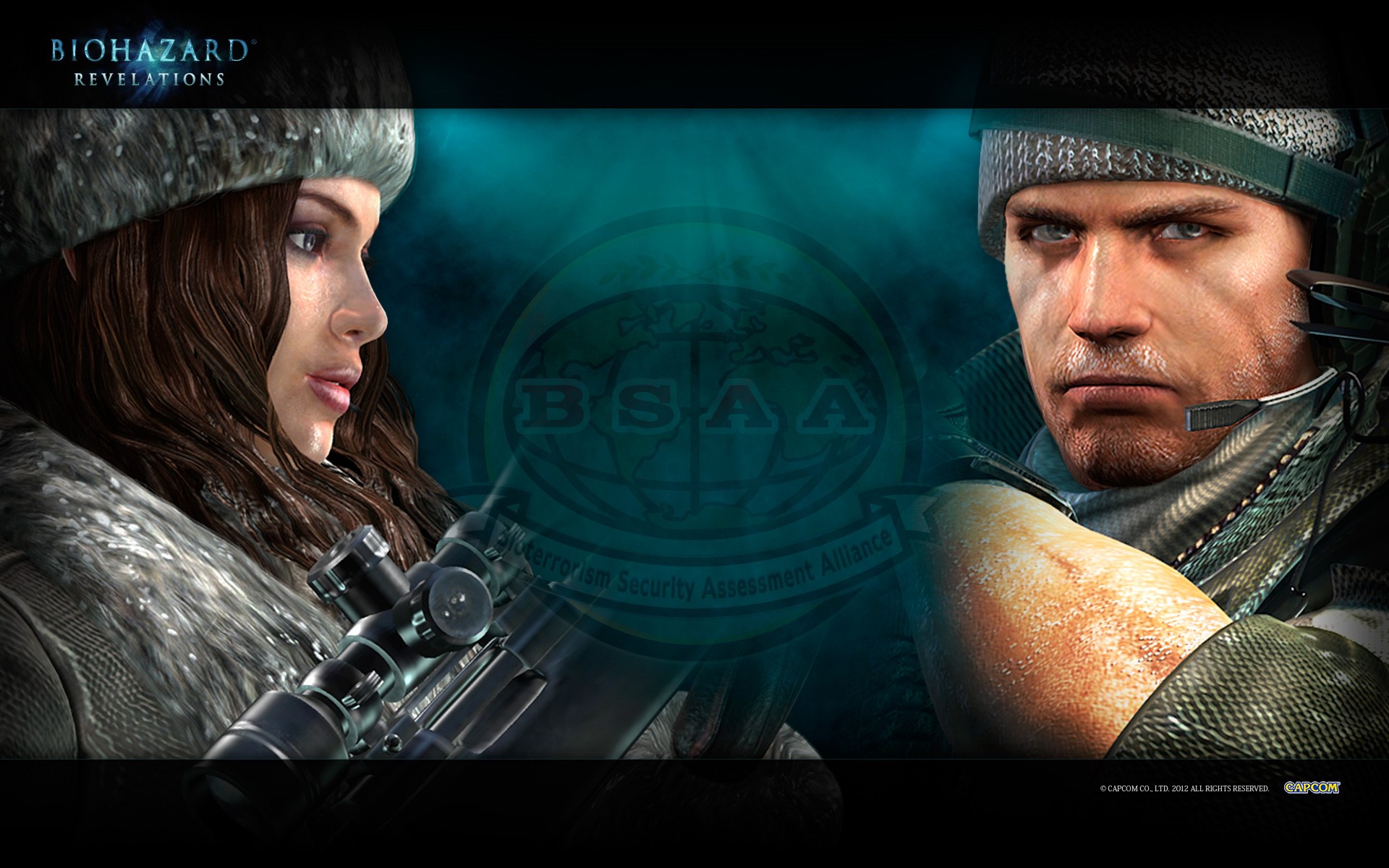 Jill Valentine and Chris Redfield from Resident Evil: Revelations HD Wallpaper