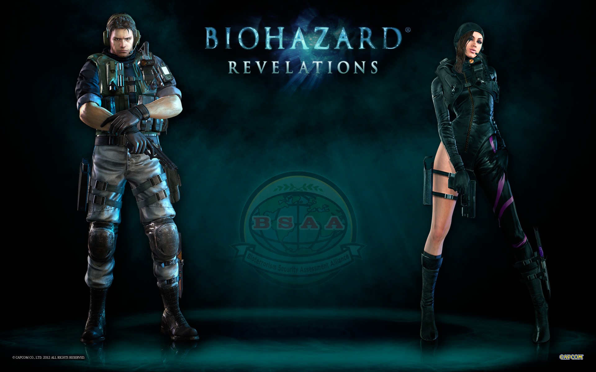 Chris Redfield and Jill Valentine from Resident Evil: Revelations HD Wallpaper