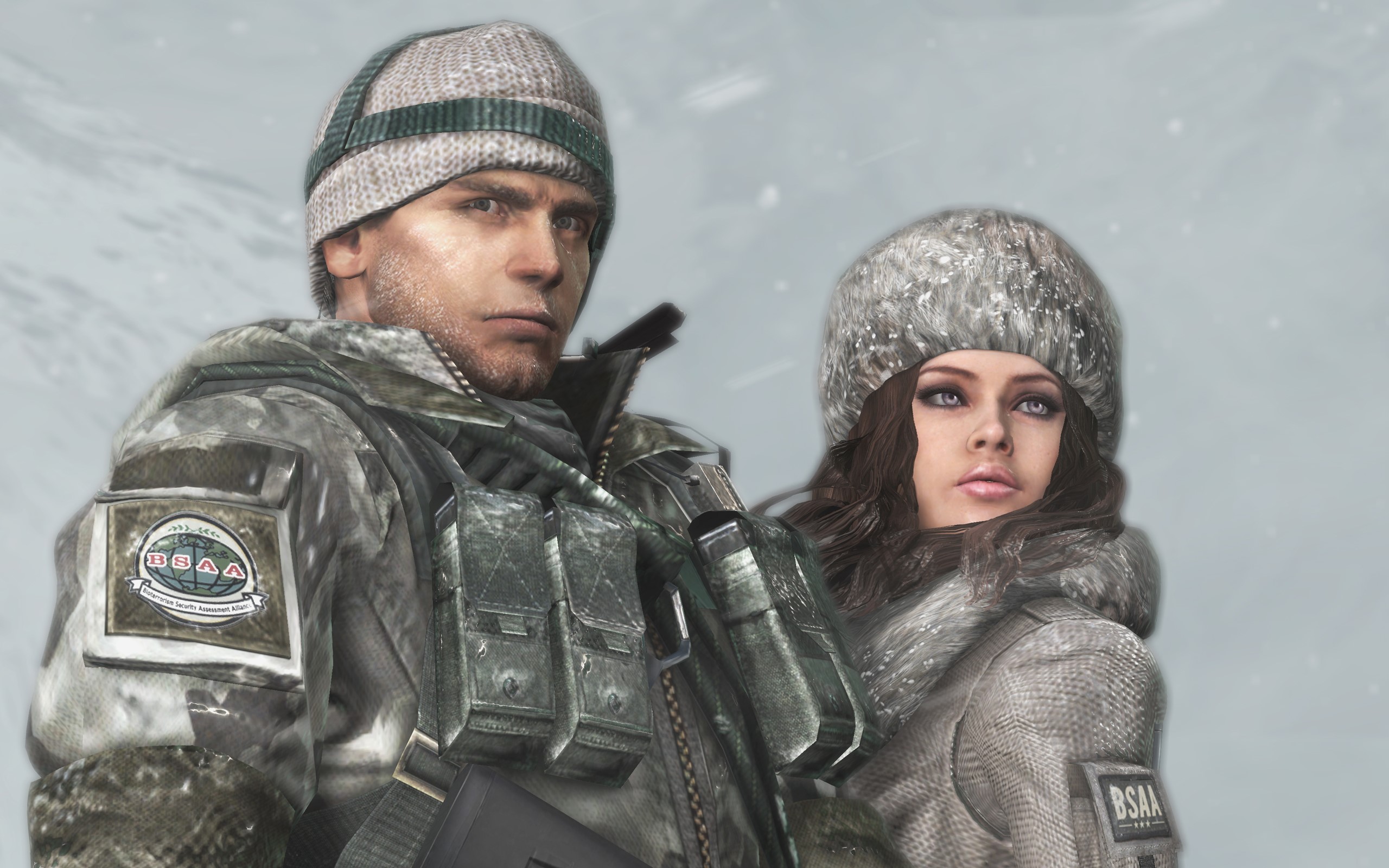 Chris Redfield and Jill Valentine from Resident Evil HD Wallpaper