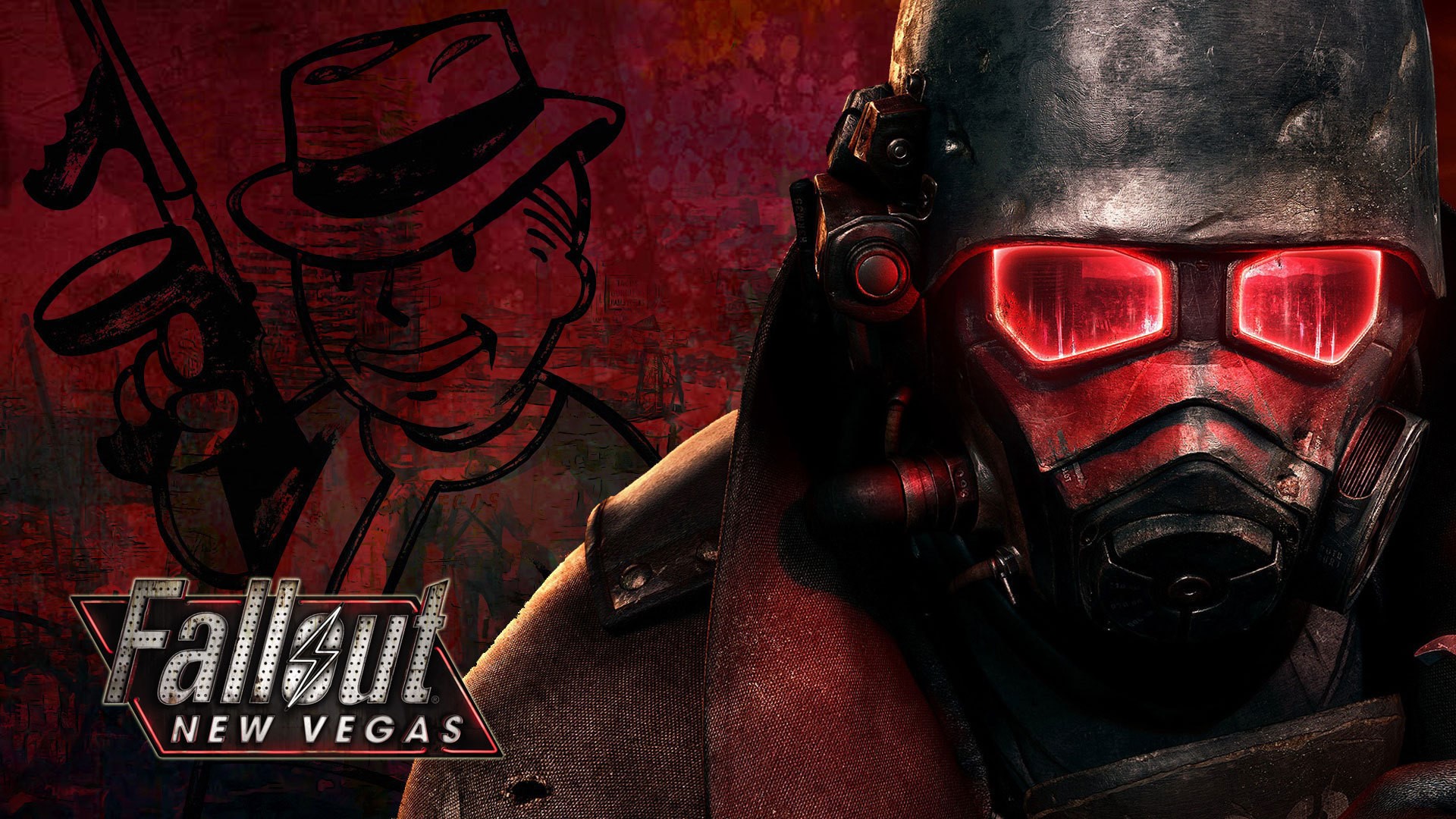Fallout New Vegas NCR Ranger and Vault Boy HD Wallpaper