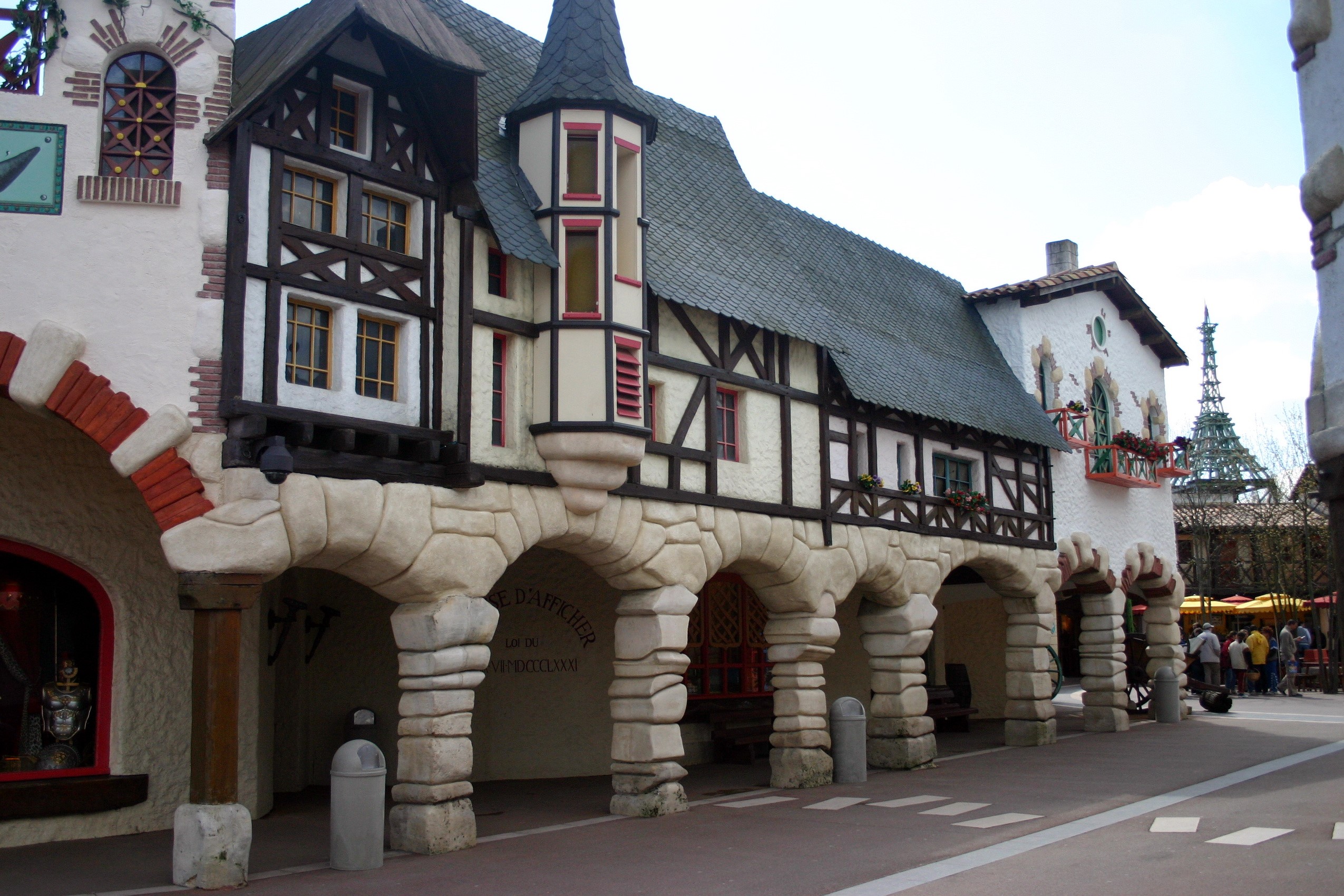 Parc Asterix Houses in France HD Wallpaper