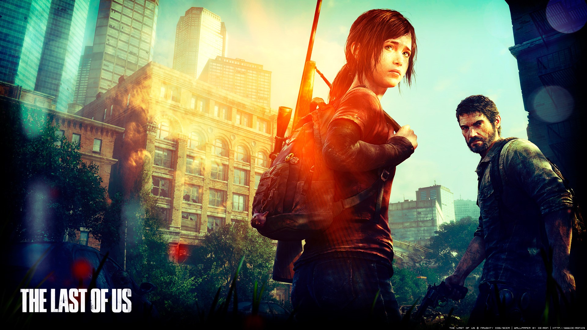 Ellie and Joel from The Last of Us HD Wallpaper