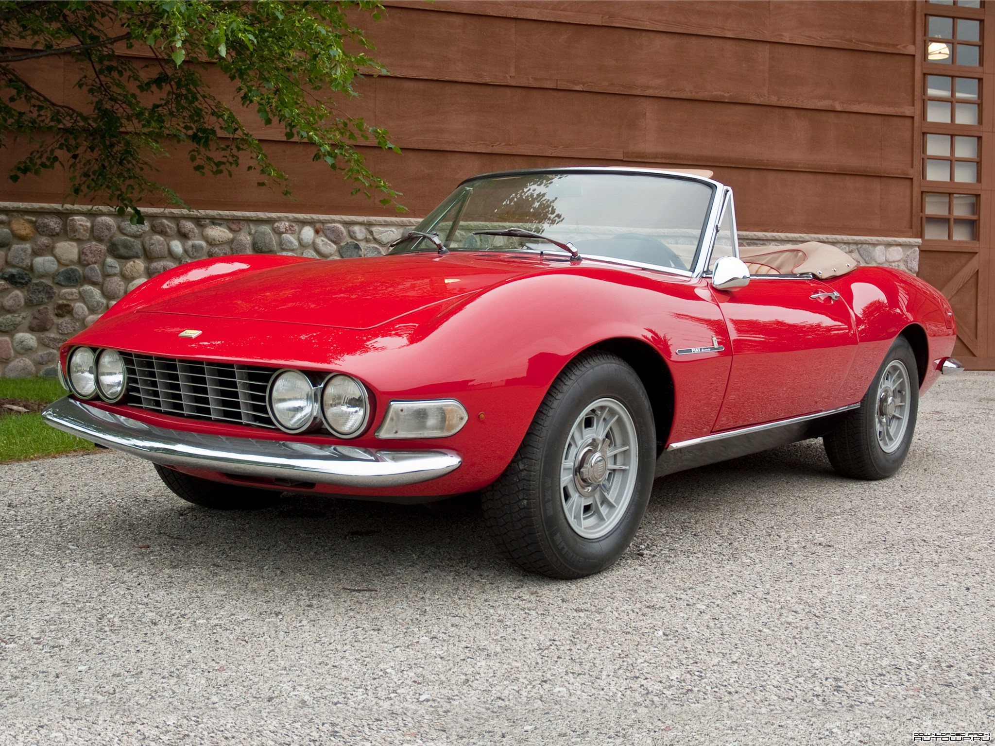 1966 Fiat Dino Spider convertible HD Wallpaper