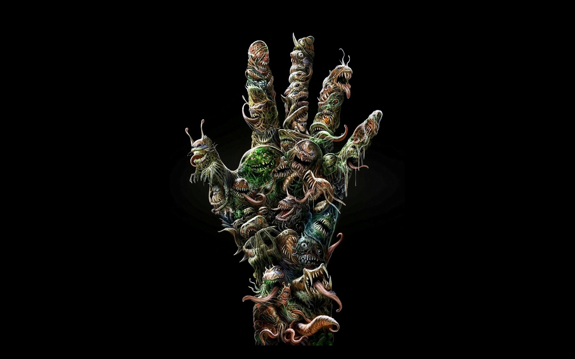Hand made of monsters HD Wallpaper