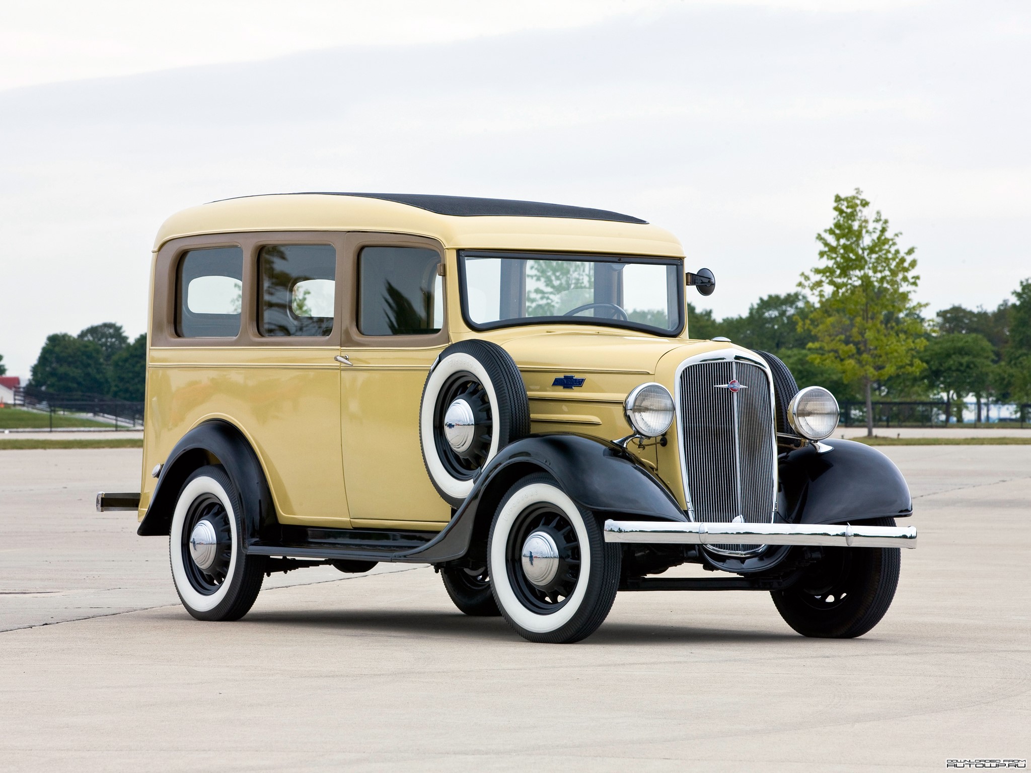 1936 Chevrolet Carryall Suburban HD Wallpaper