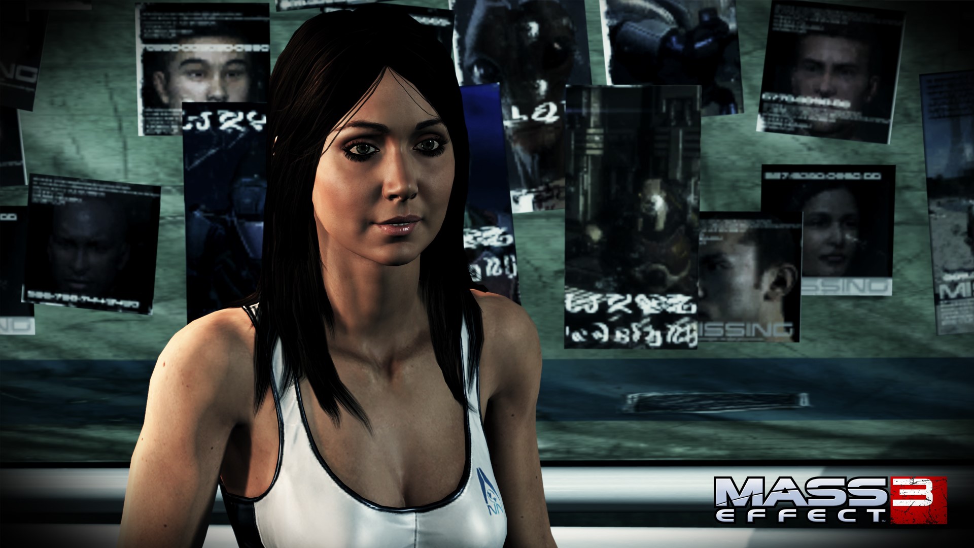 Female character from Mass Effect 3 HD Wallpaper