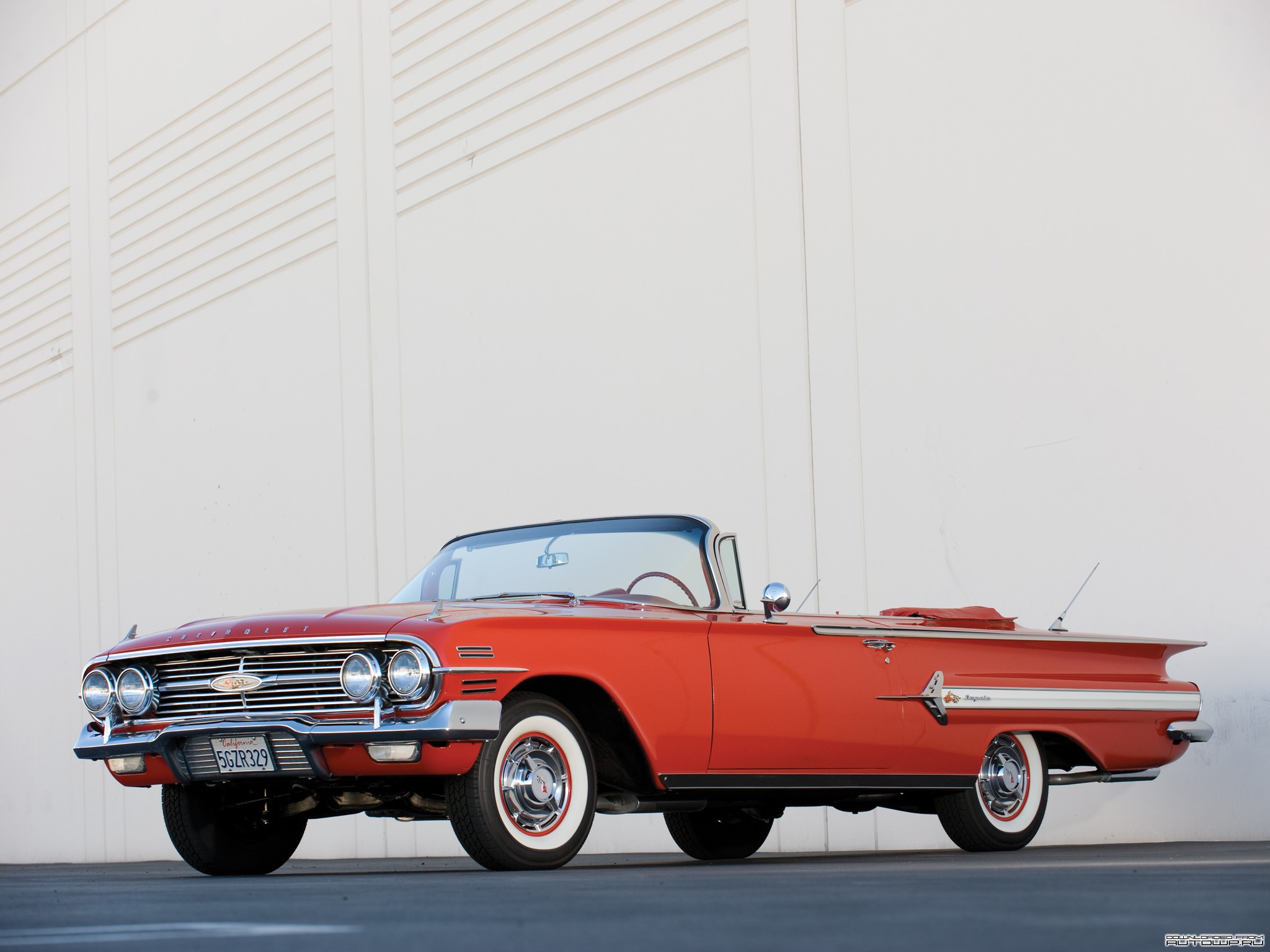 1960 Chevrolet Impala Convertible HD Wallpaper