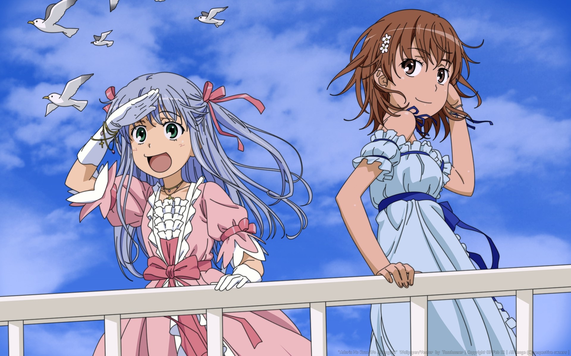 Misaka Mikoto and Shirai Kuroko from To Aru Majutsu no Index HD Wallpaper