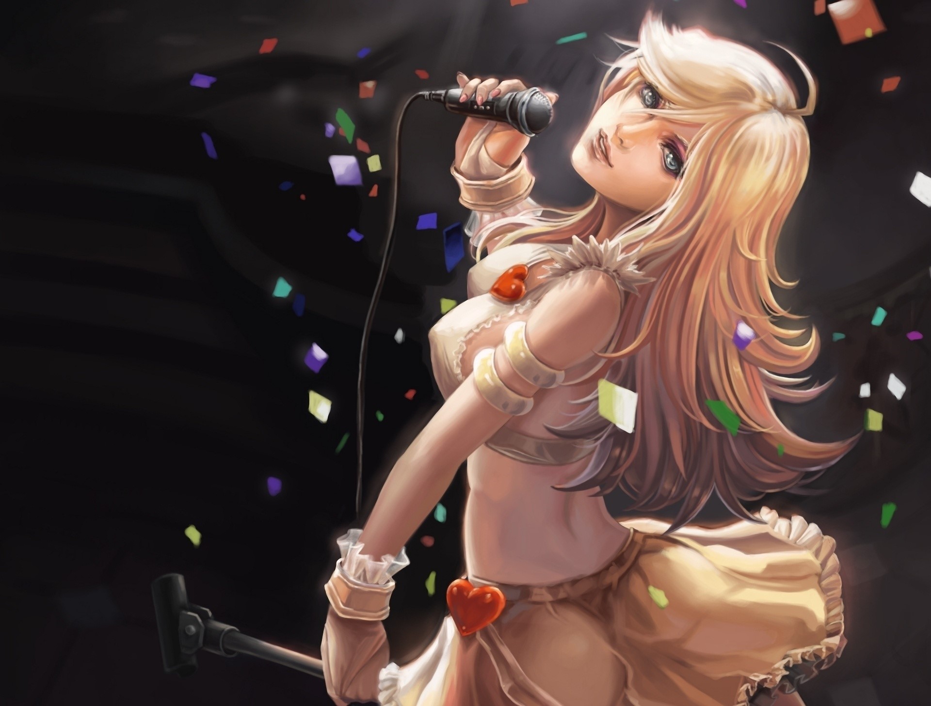Stocking from Panty & Stocking with Garterbelt singing HD Wallpaper