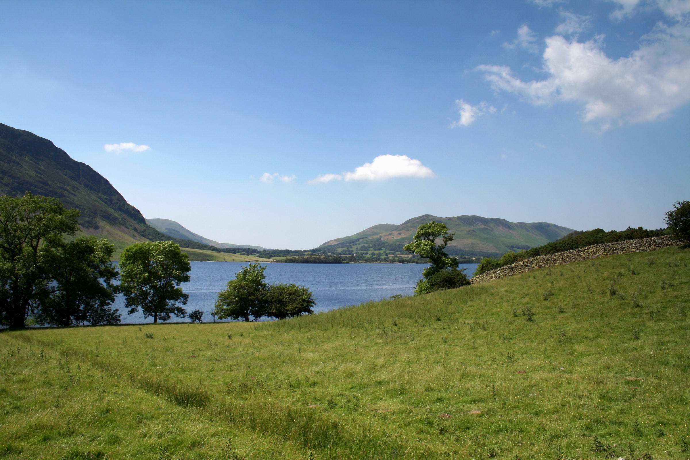 Lake and Mountains Landscape HD Wallpaper