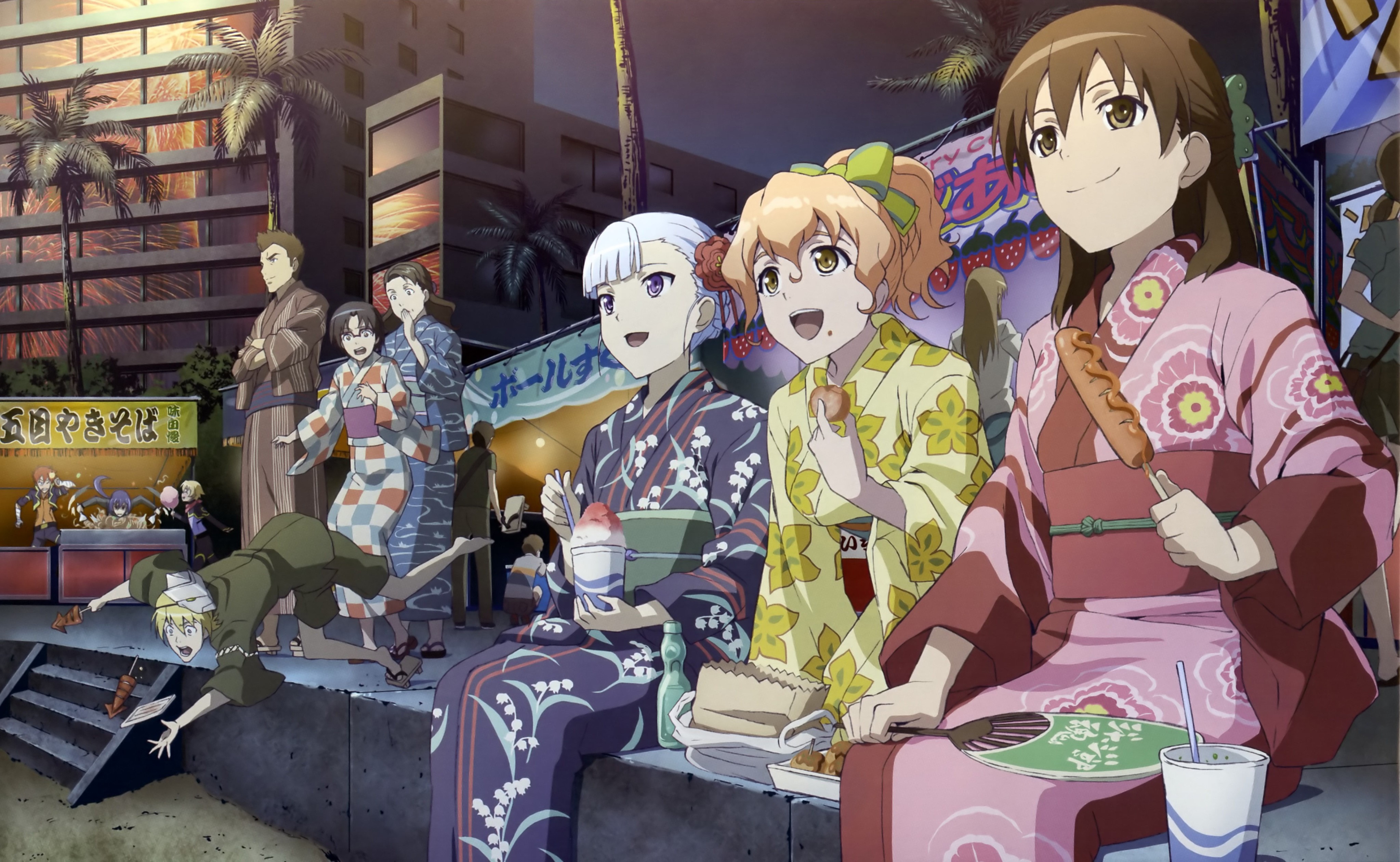4K Rinne no Lagrange festival scene HD Wallpaper