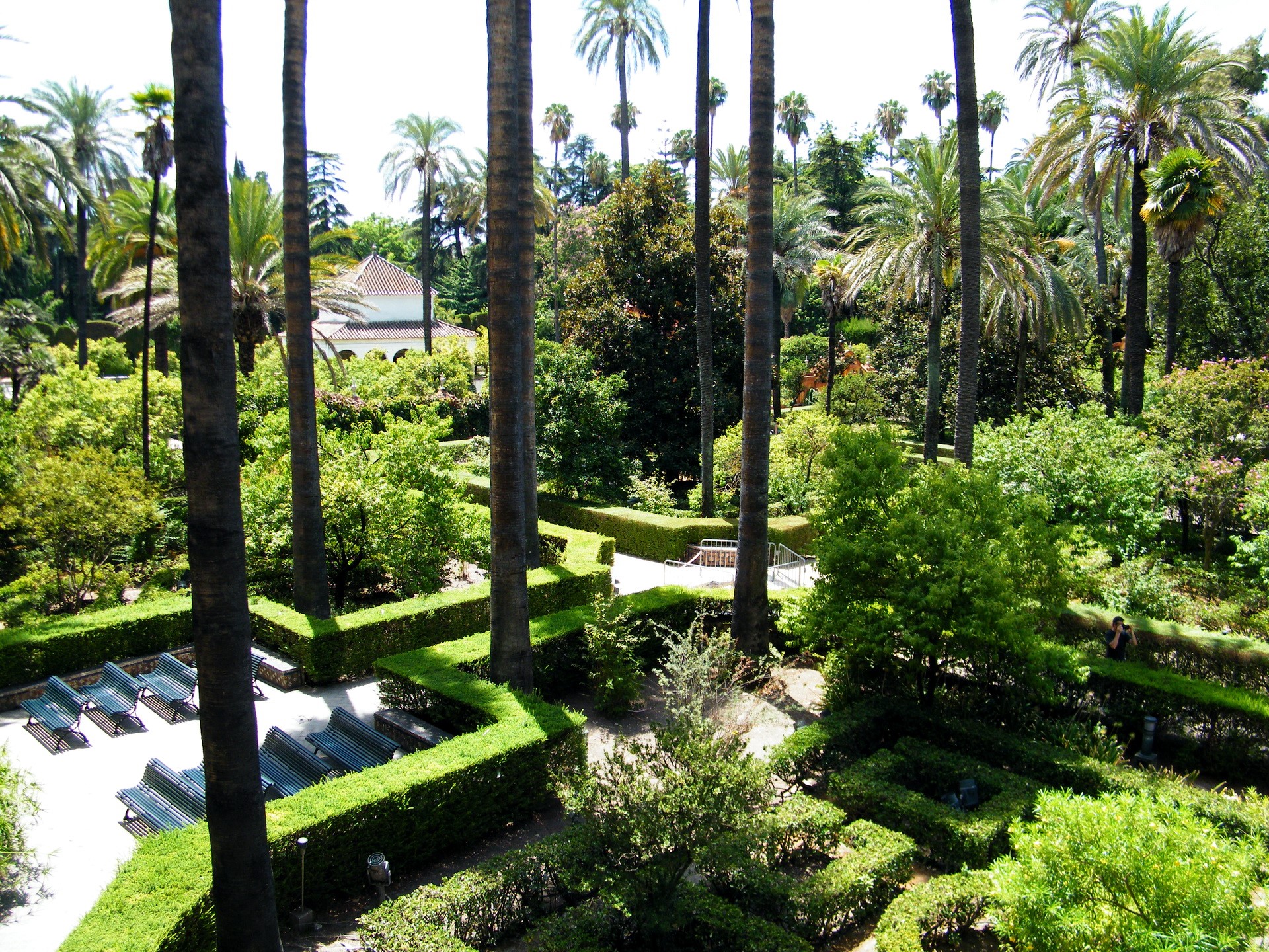 Alcázar of Seville gardens HD Wallpaper