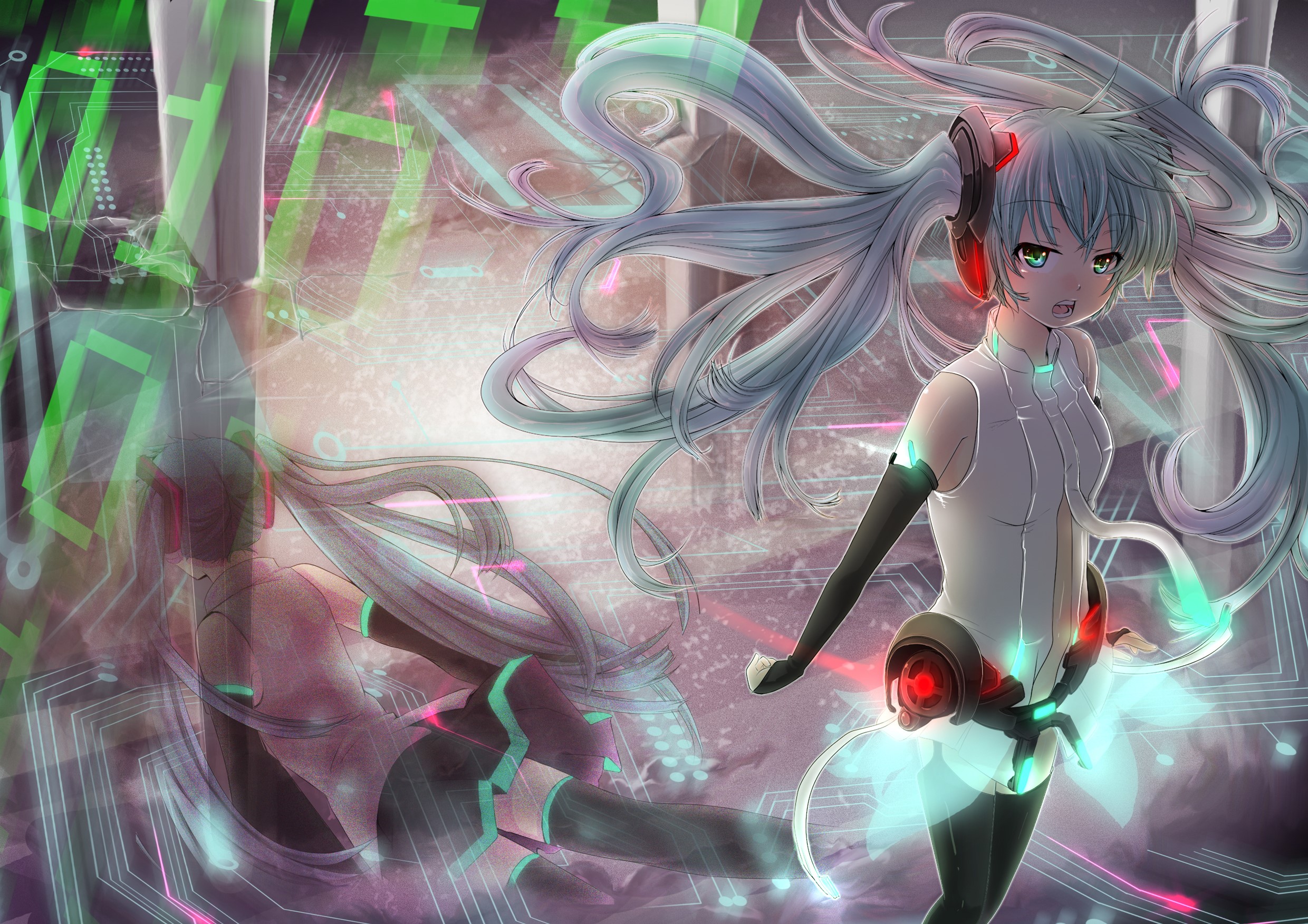 Hatsune Miku from Vocaloid HD Wallpaper